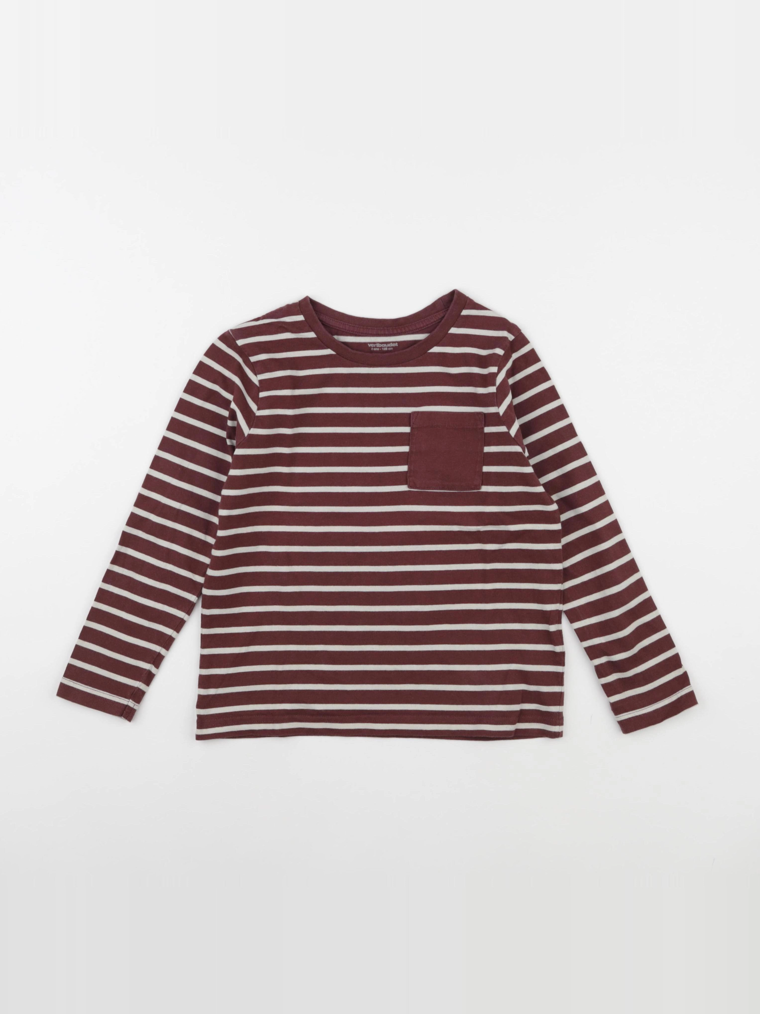 Vertbaudet - tee-shirt marron - 8 ans
