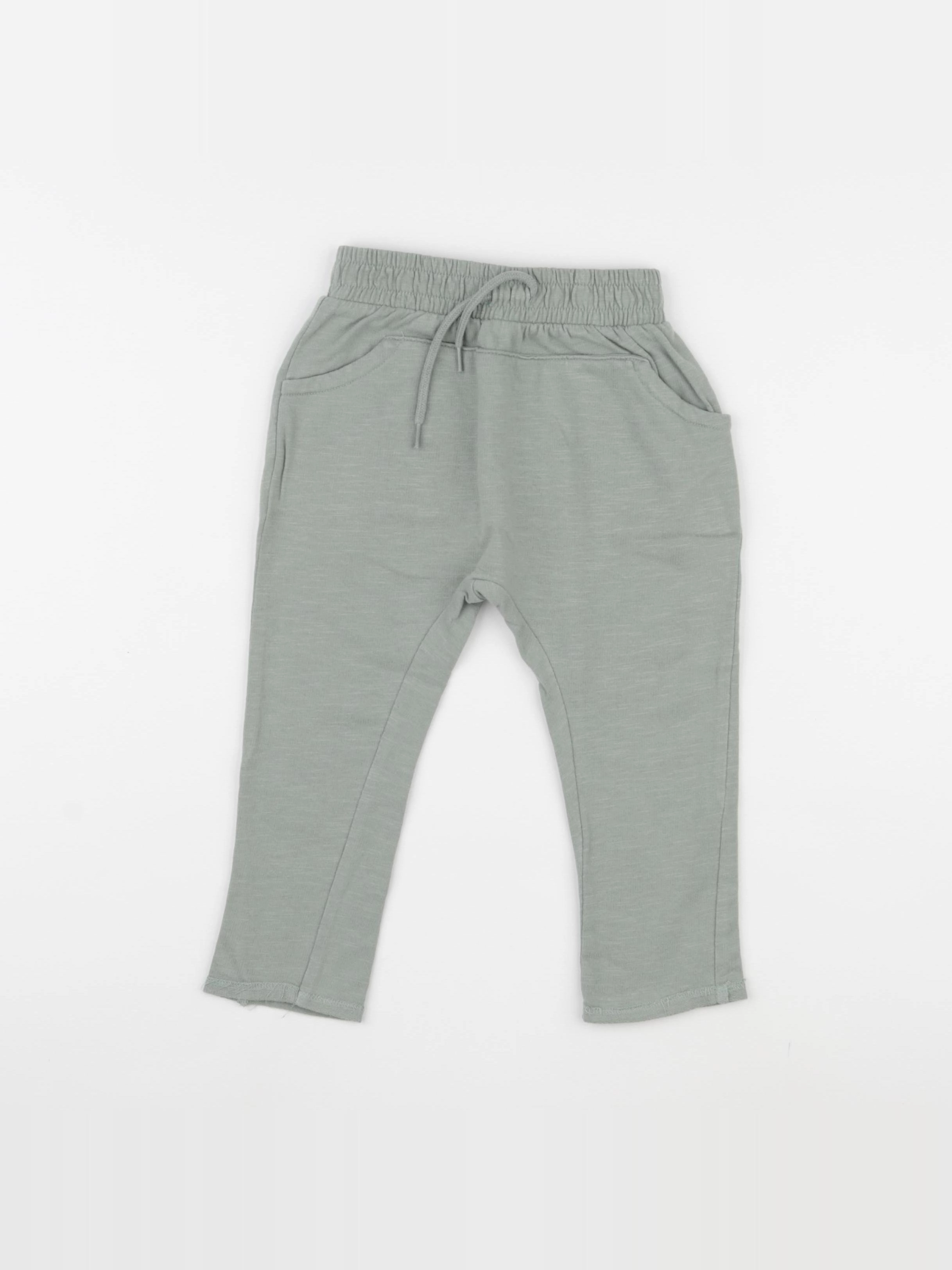 Vertbaudet - pantalon vert - 24 mois