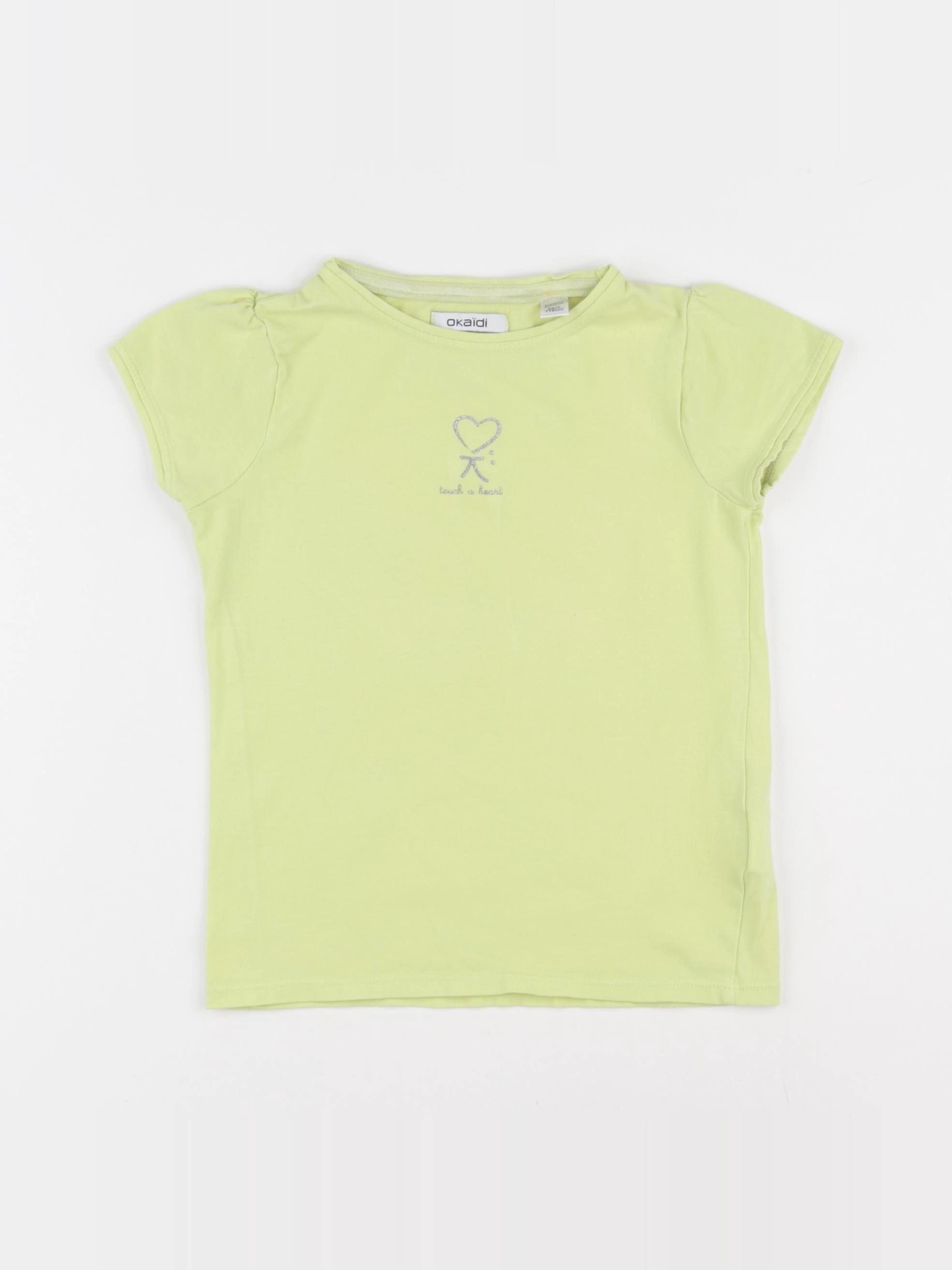 Okaidi - tee-shirt jaune - 6 ans