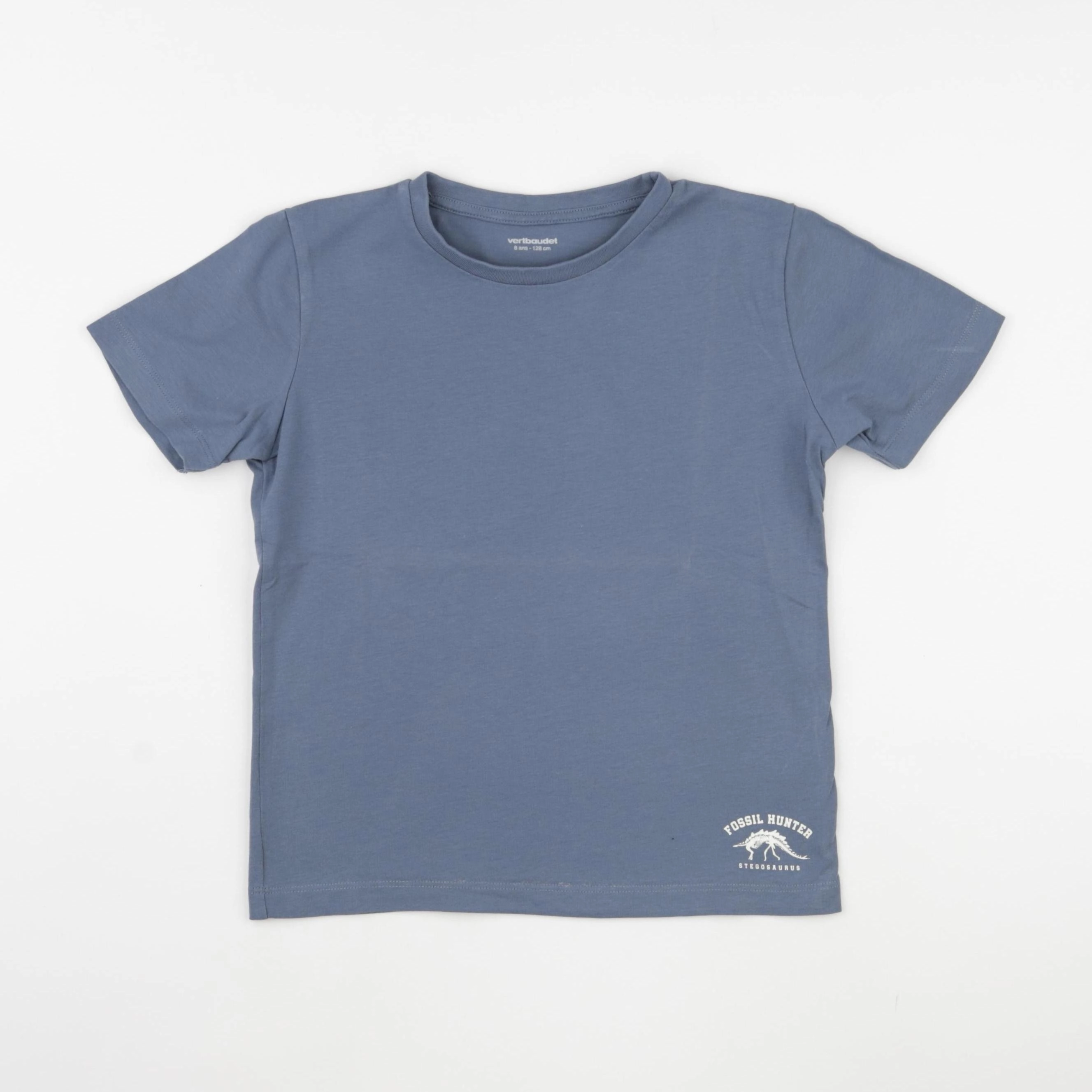 Vertbaudet - tee-shirt bleu - 8 ans