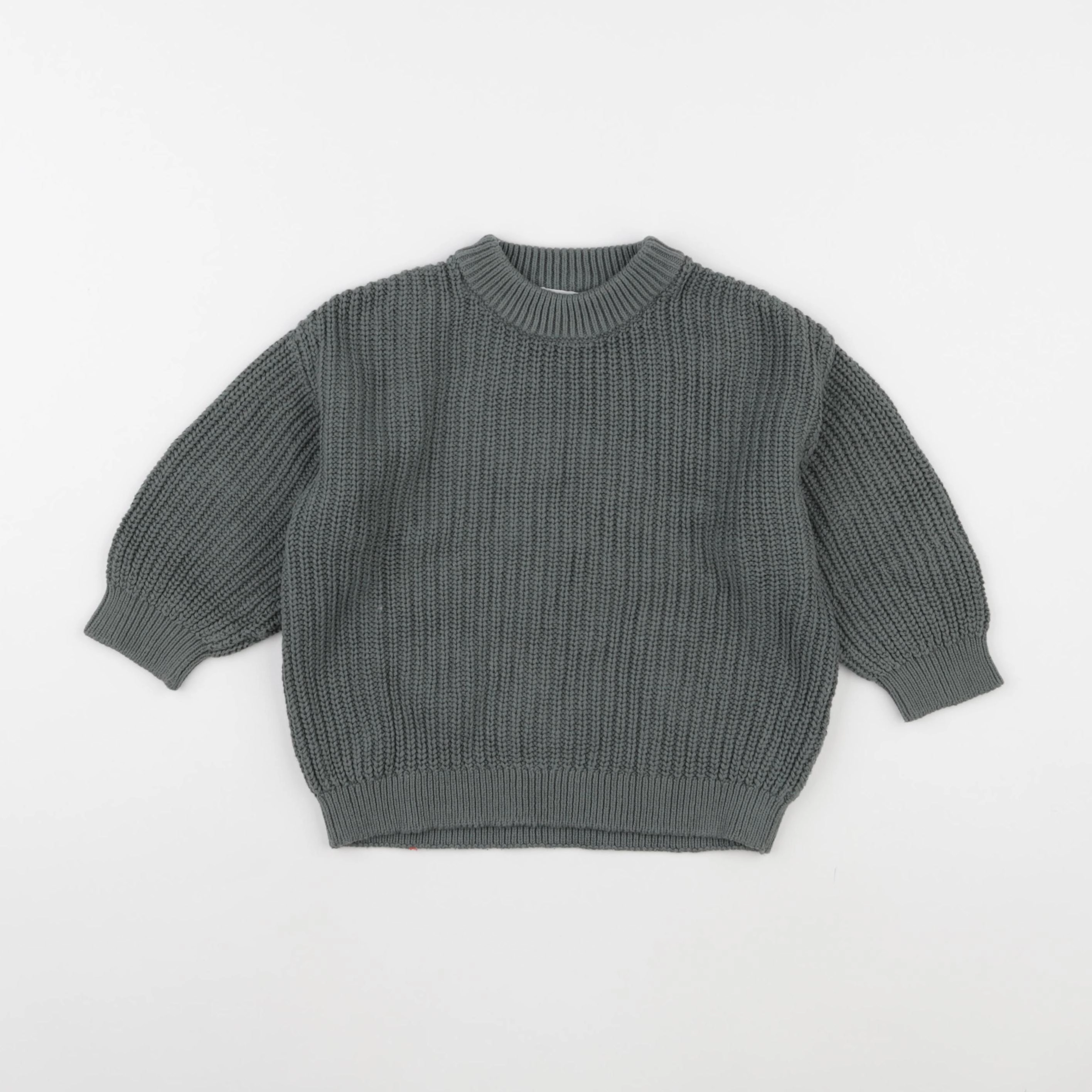 H&M - pull vert - 2/4 ans