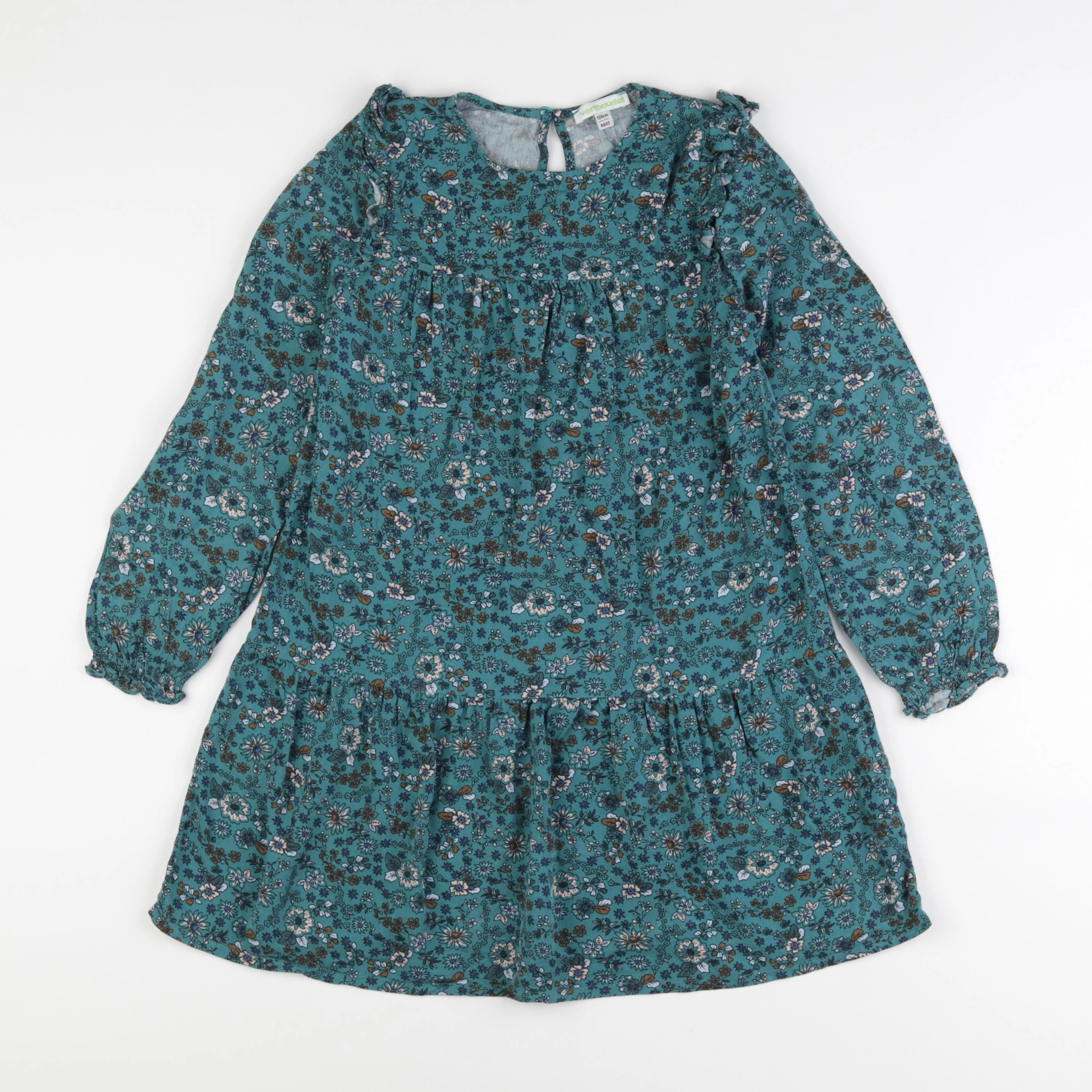 Vertbaudet - robe vert - 8 ans
