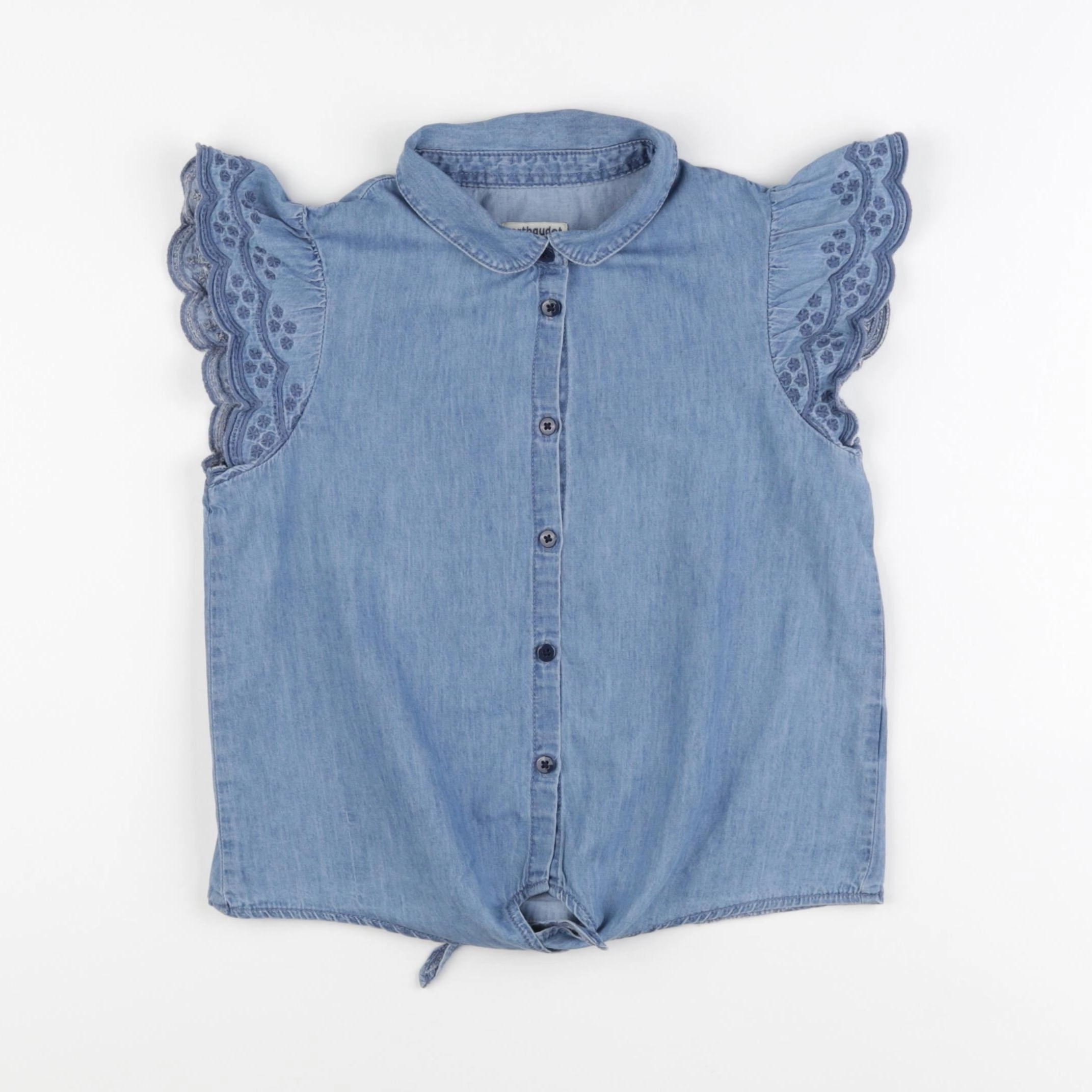 Vertbaudet - blouse bleu - 8 ans