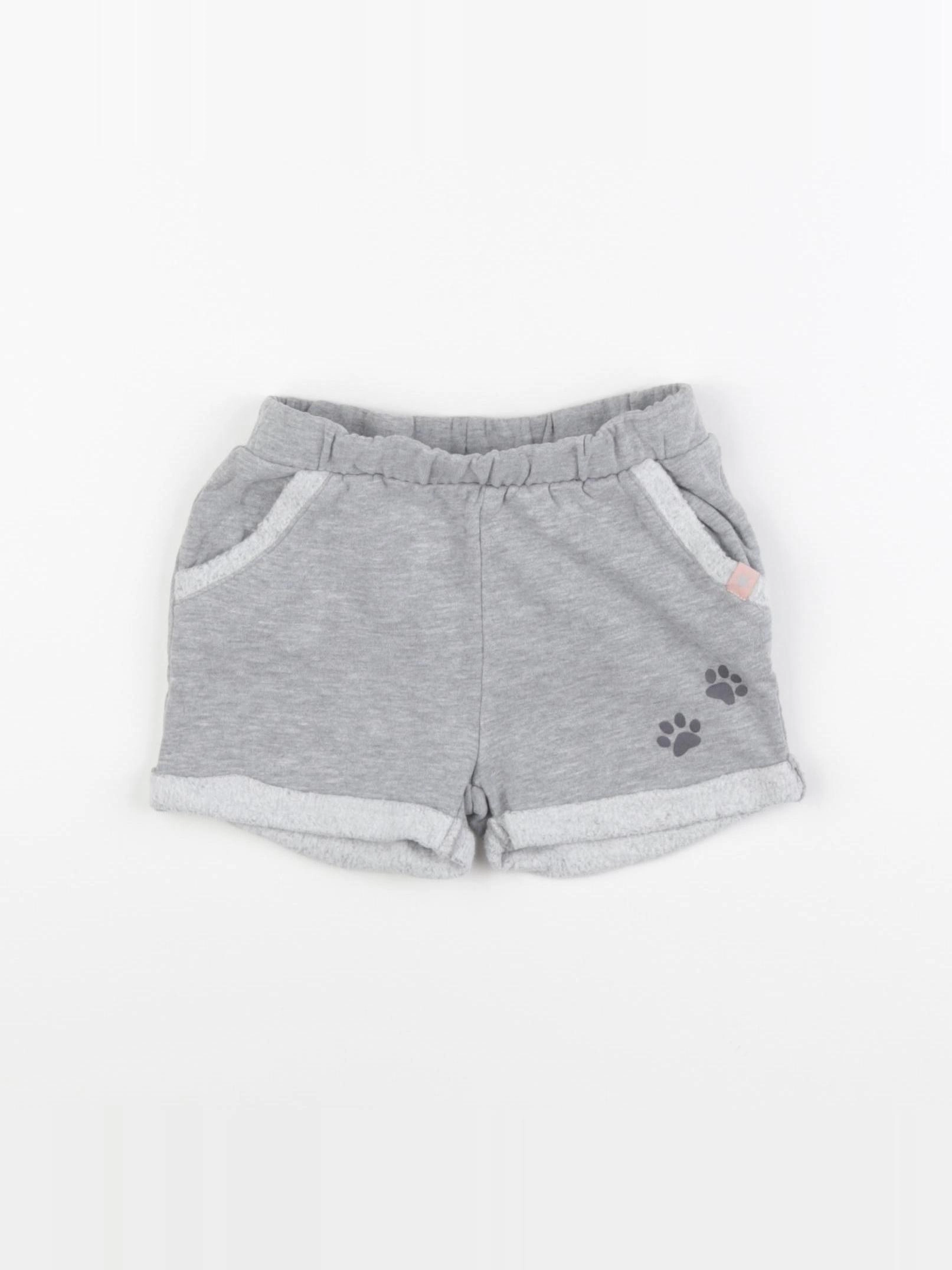 Vertbaudet - short gris - 2 ans