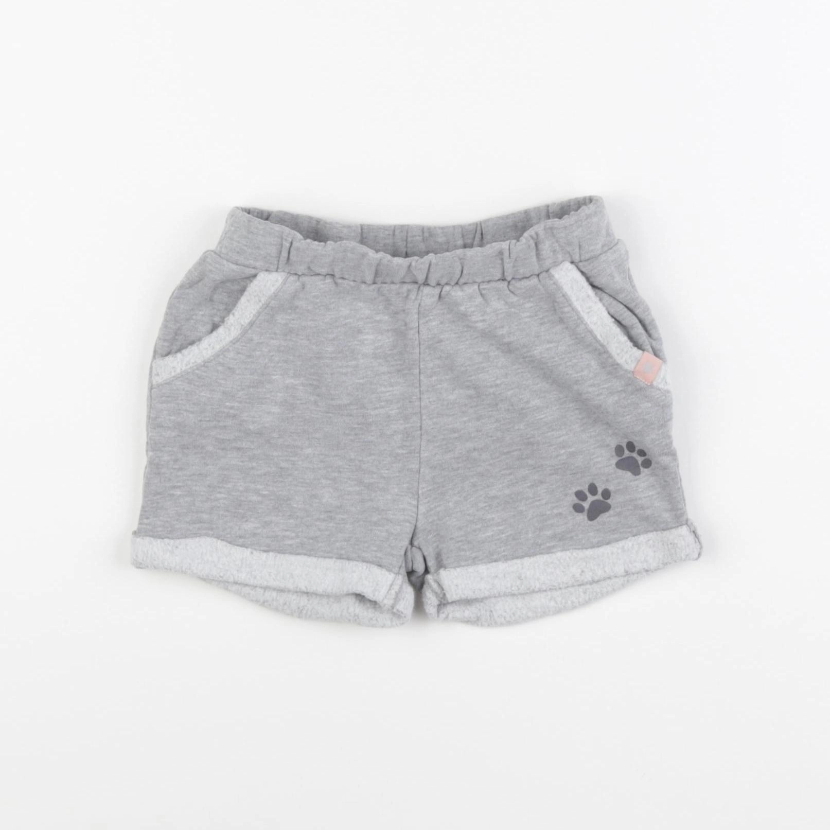 Vertbaudet - short gris - 2 ans