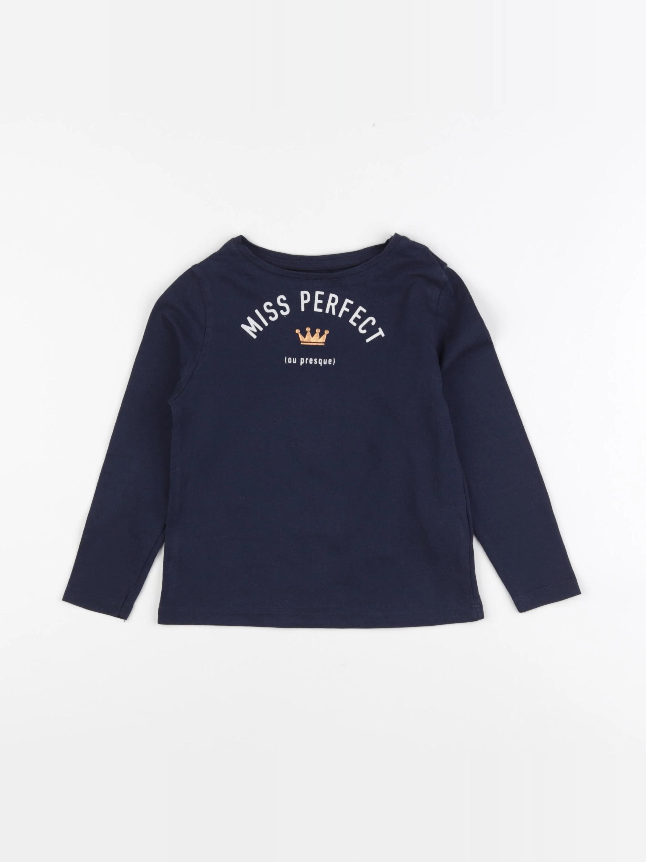 Vertbaudet - tee-shirt bleu - 4 ans