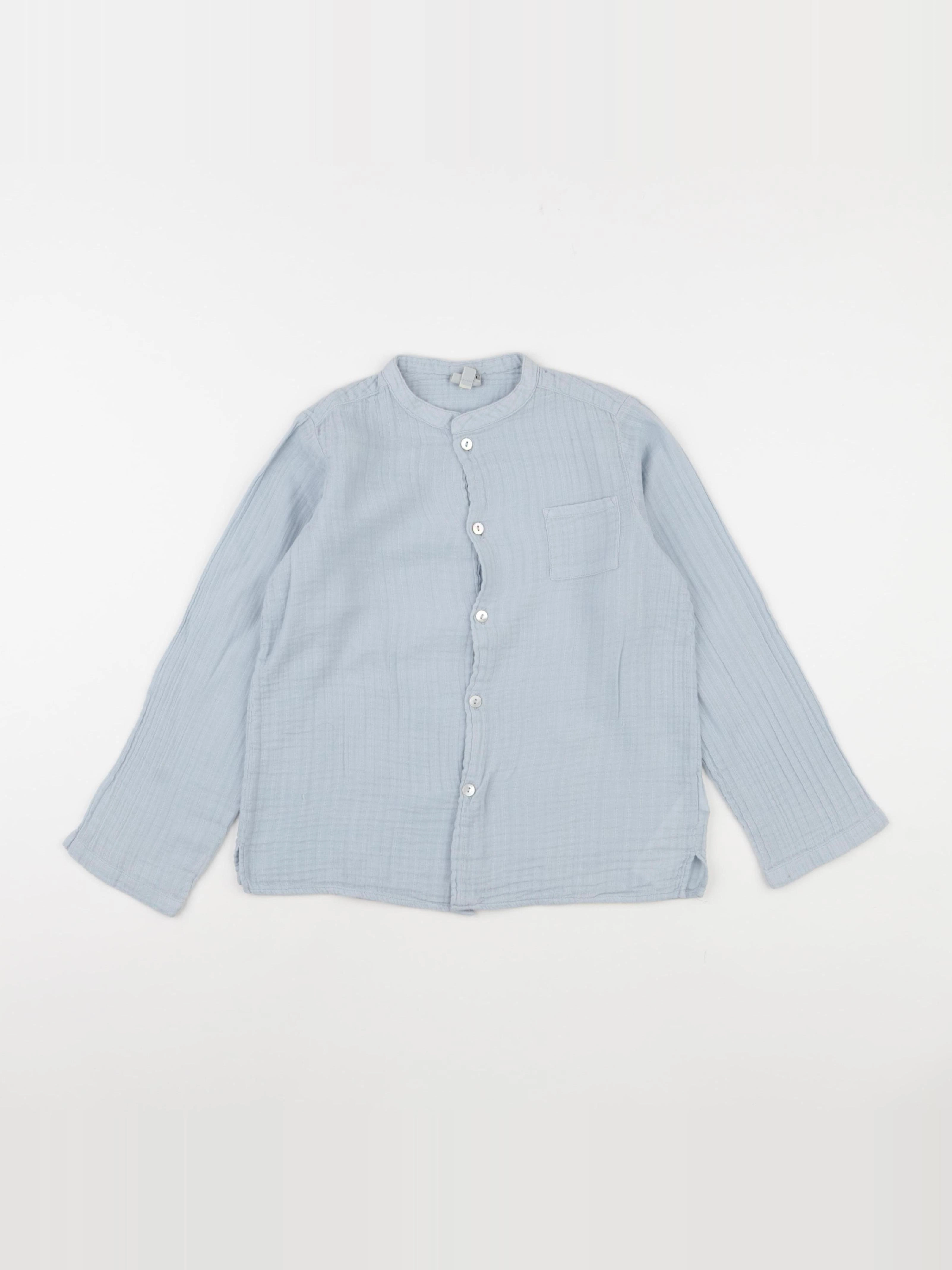 Bonton - chemise bleu - 8 ans