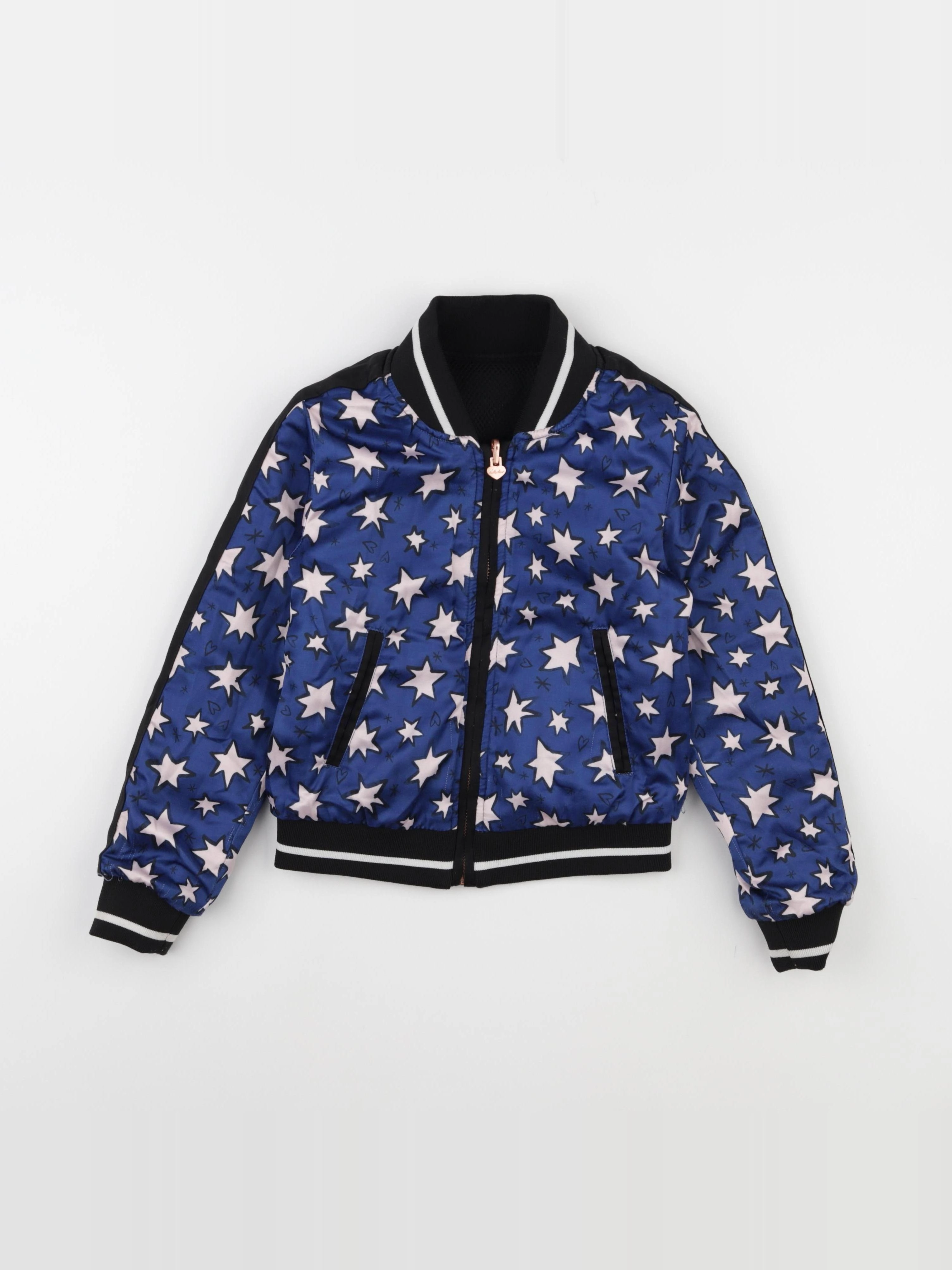 IKKS - veste réversible bleu, noir - 8 ans