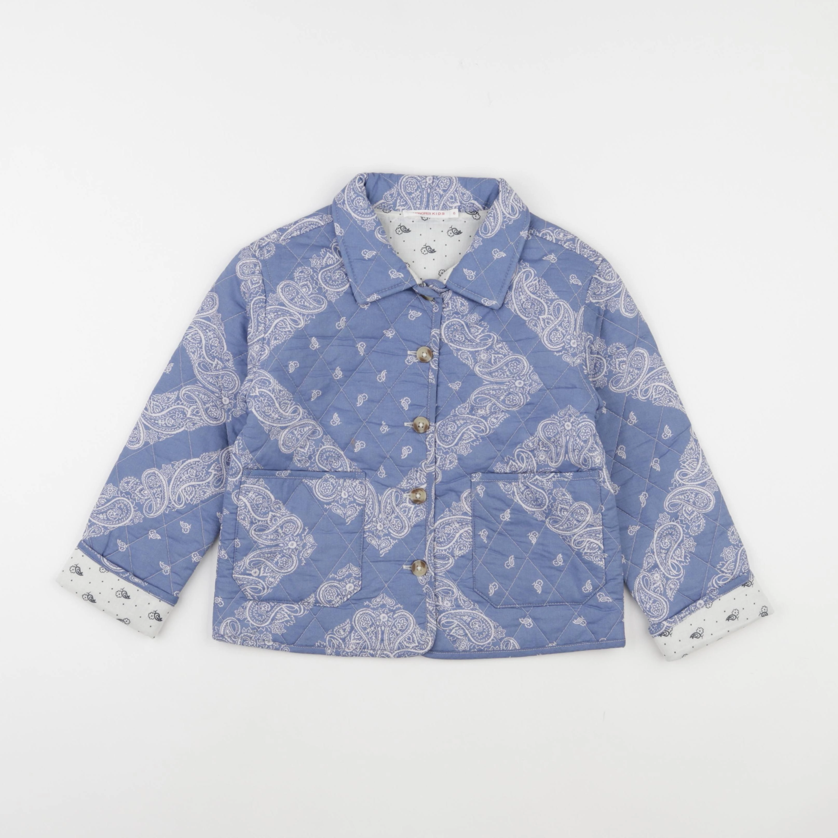 Monoprix - veste bleu - 6 ans