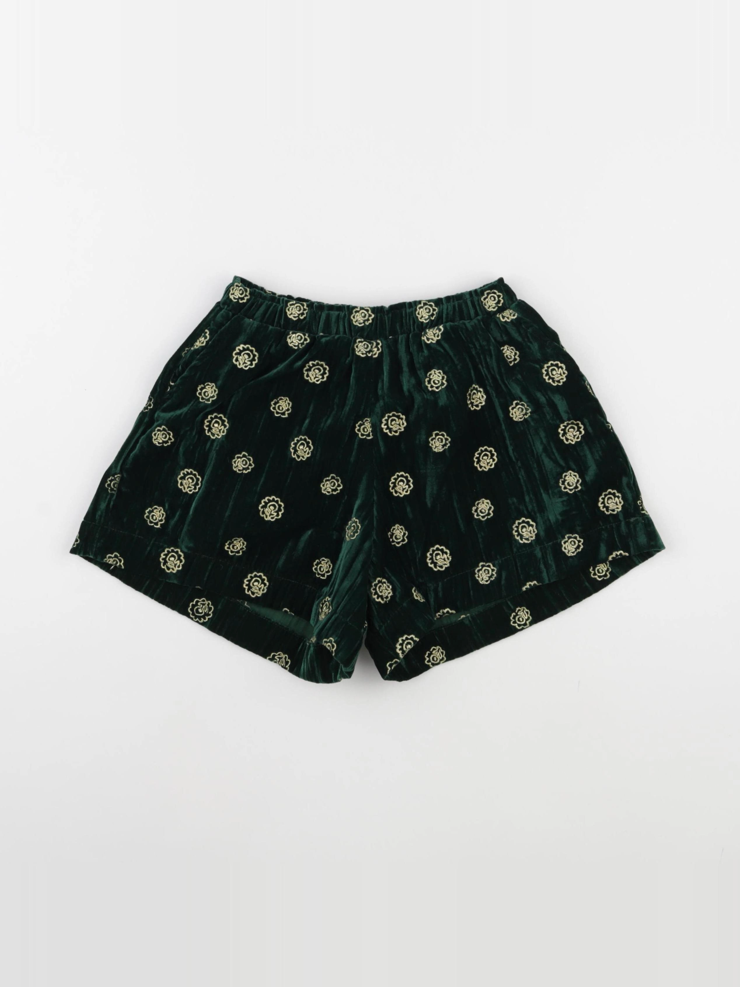 Monoprix - short vert - 8/10 ans