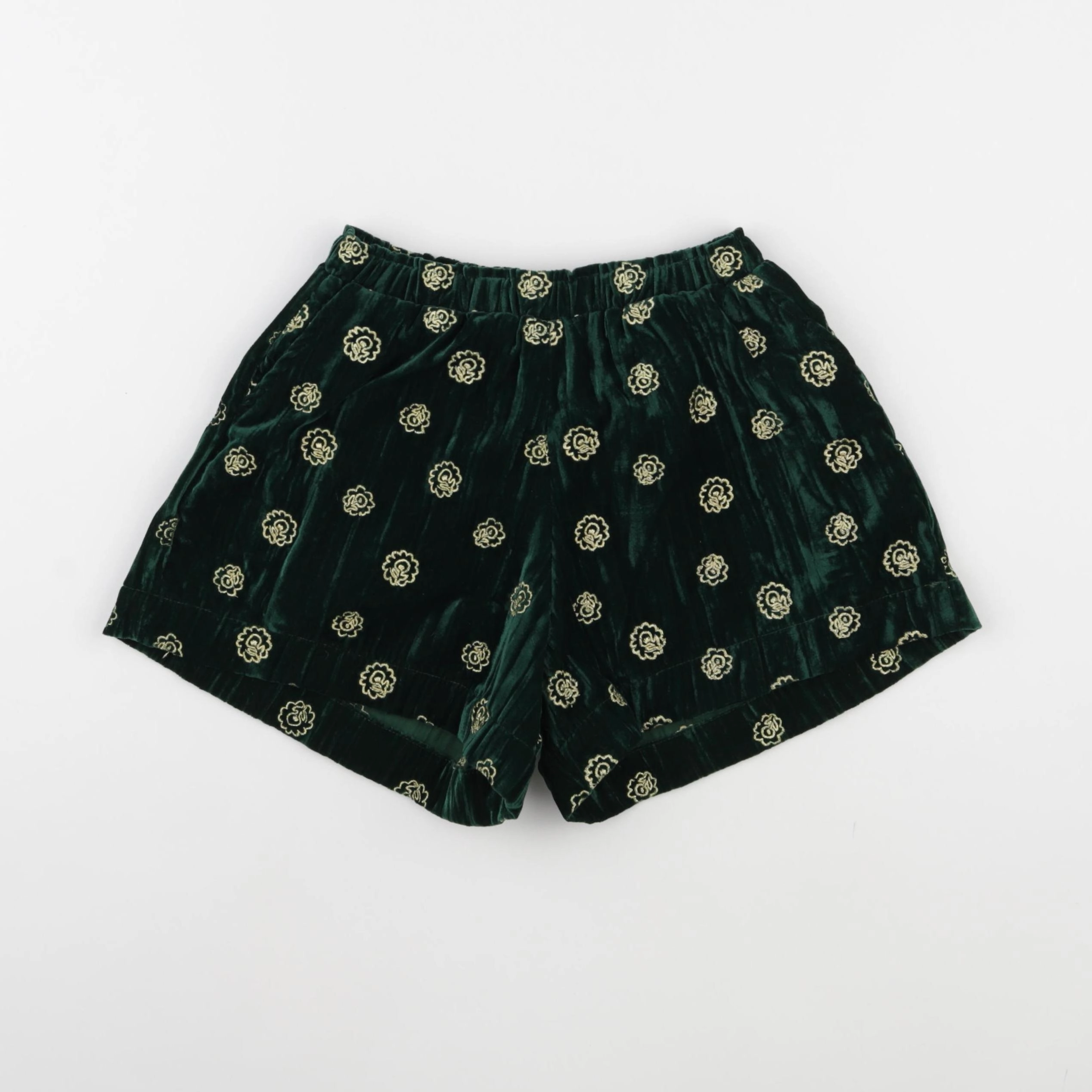 Monoprix - short vert - 8/10 ans