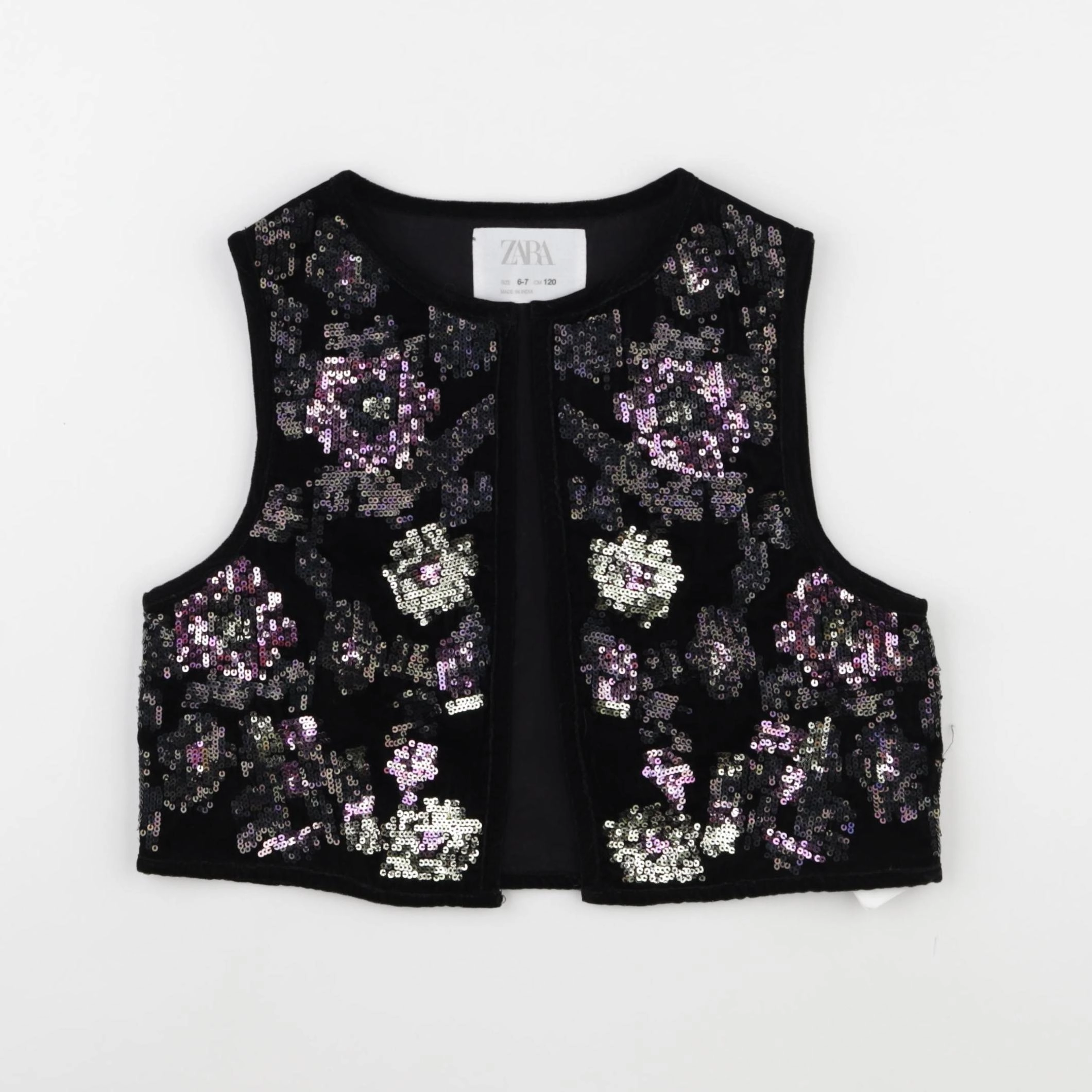 Zara - gilet noir - 6/7 ans
