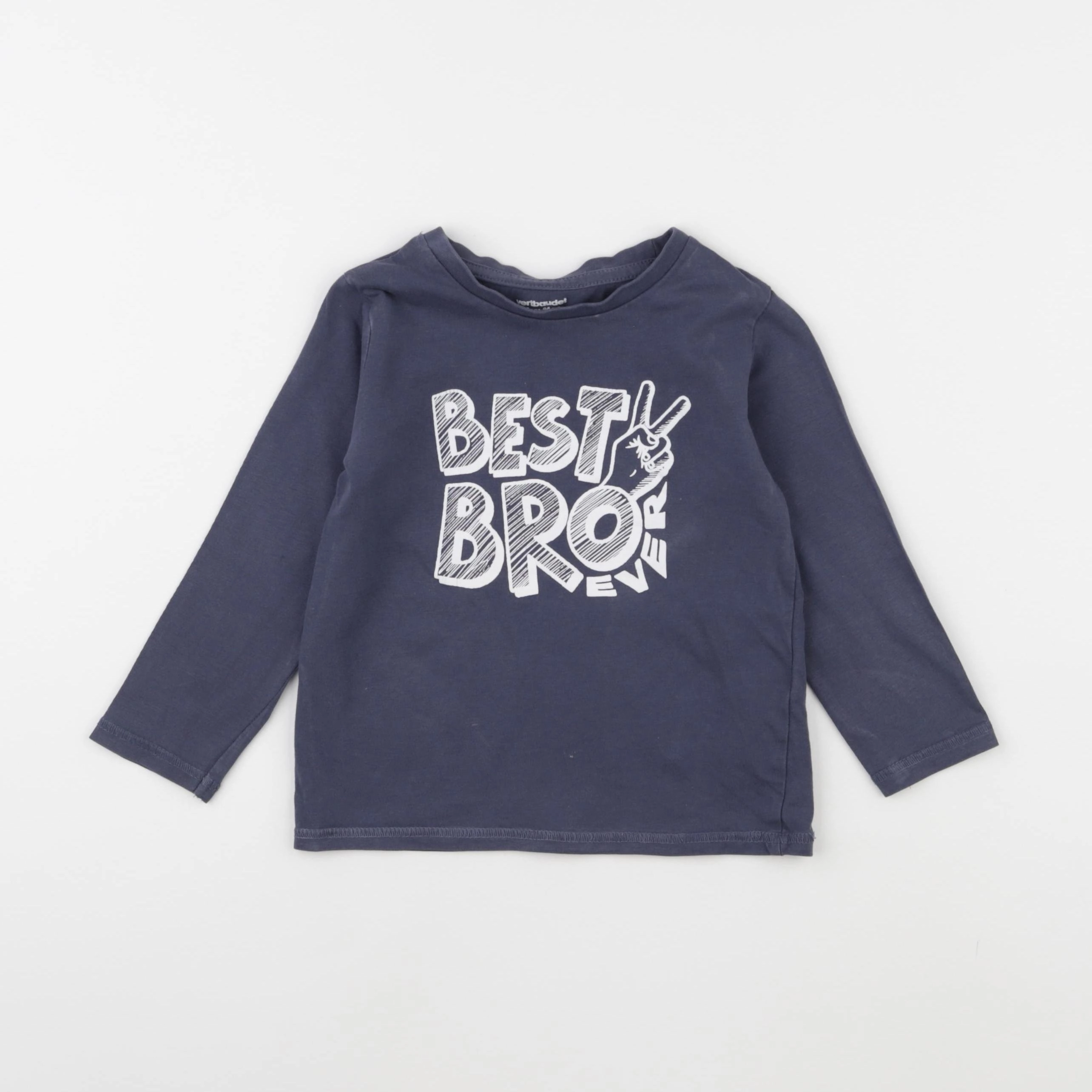 Vertbaudet - tee-shirt bleu - 3 ans