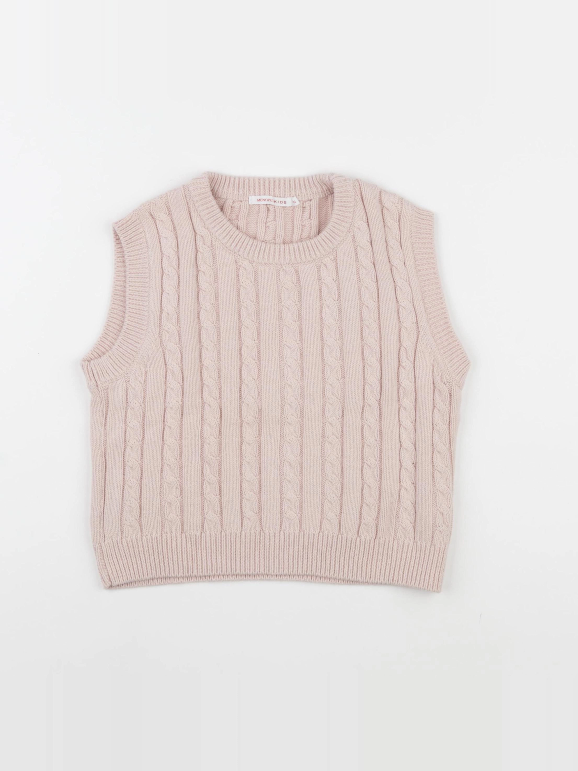 Monoprix - pull rose - 6 ans