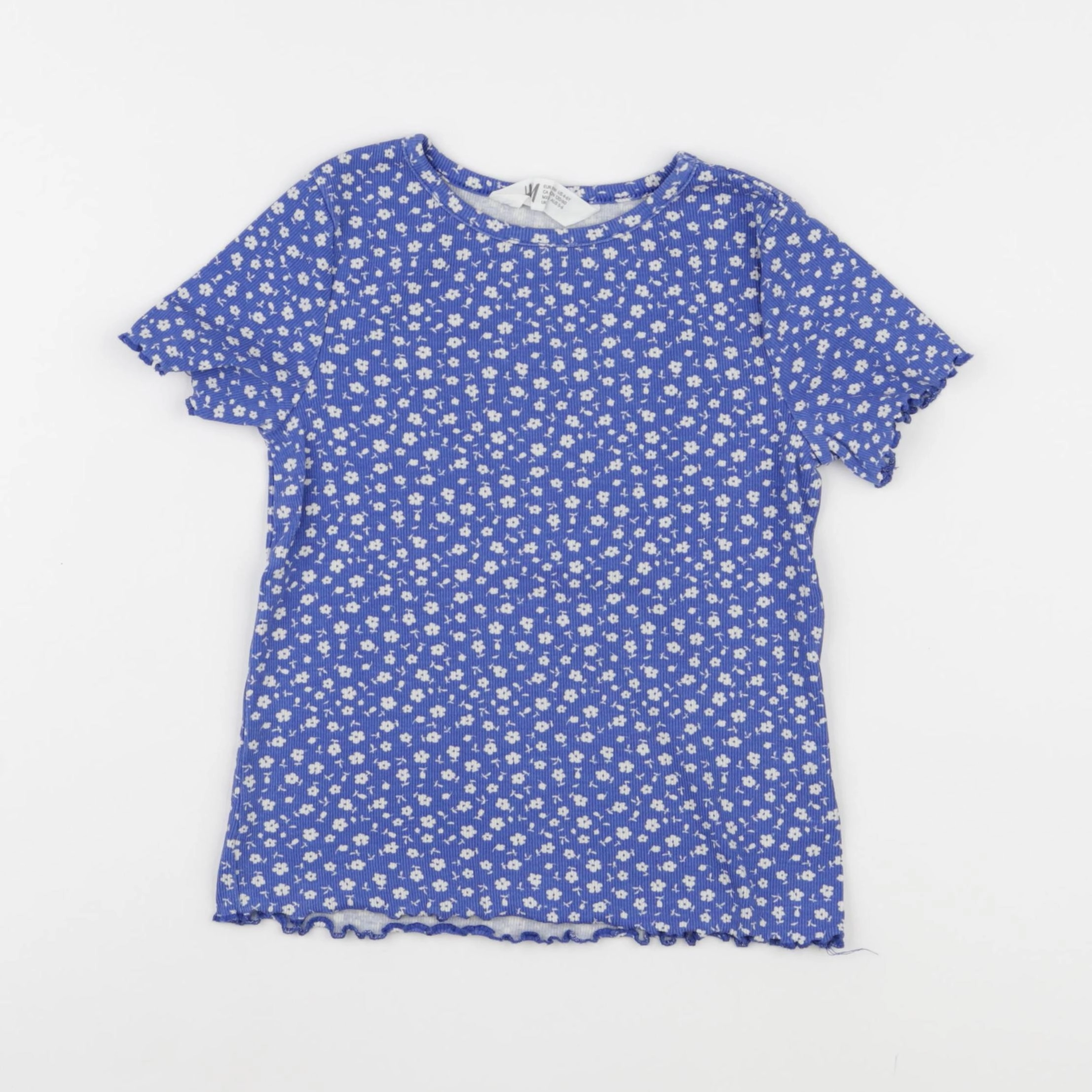 H&M - tee-shirt bleu - 4/6 ans