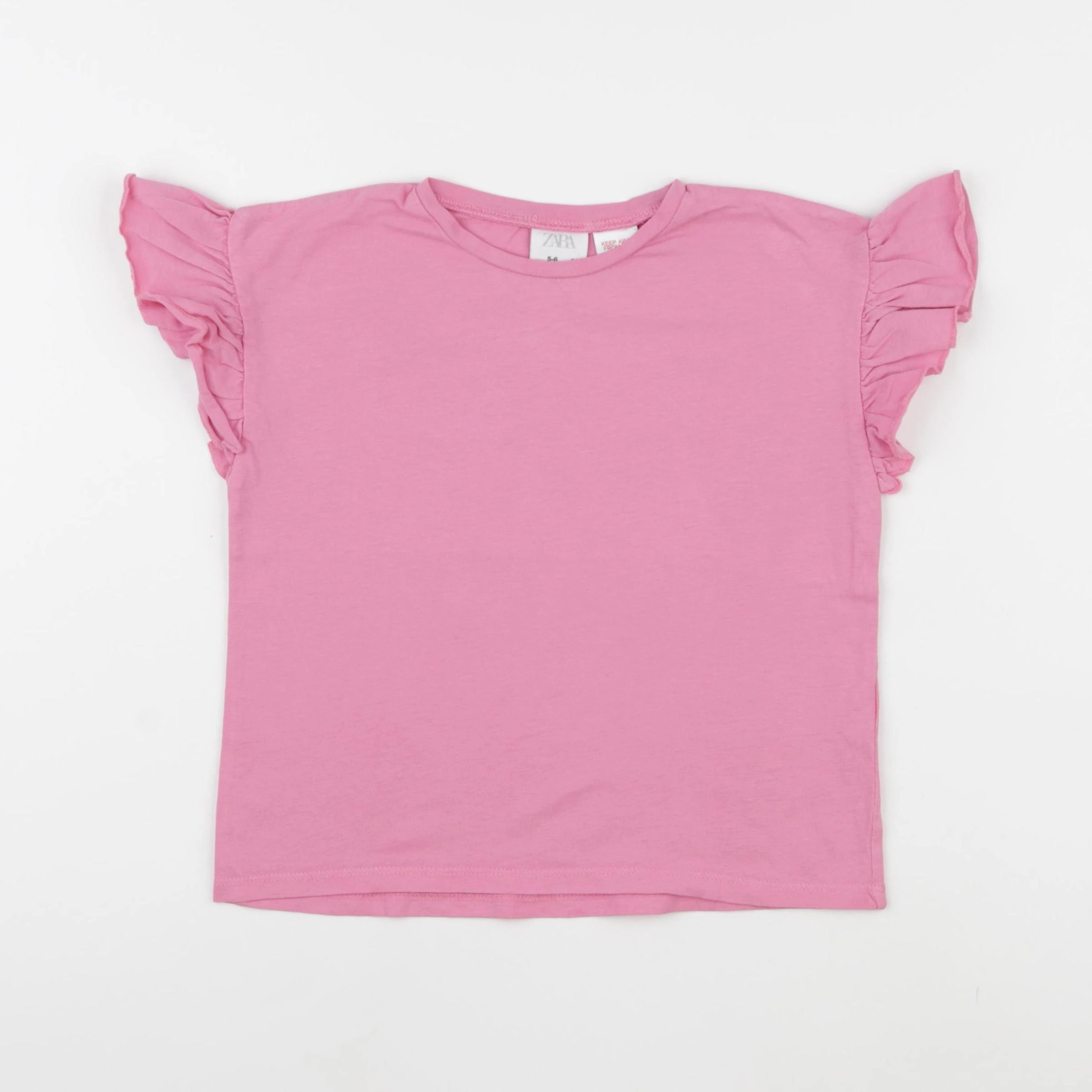 Zara - tee-shirt rose - 5/6 ans