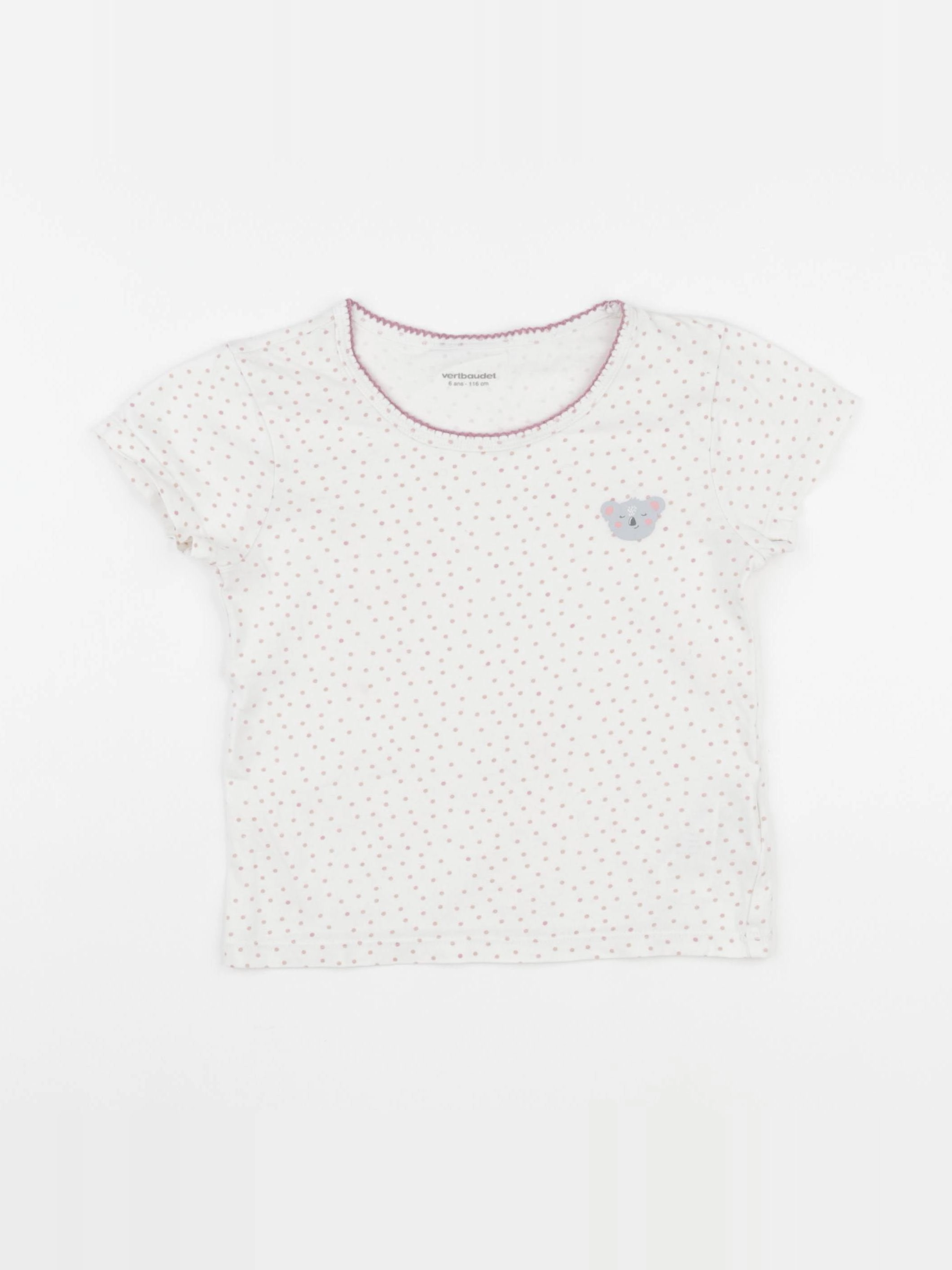 Vertbaudet - maillot de corps blanc - 6 ans
