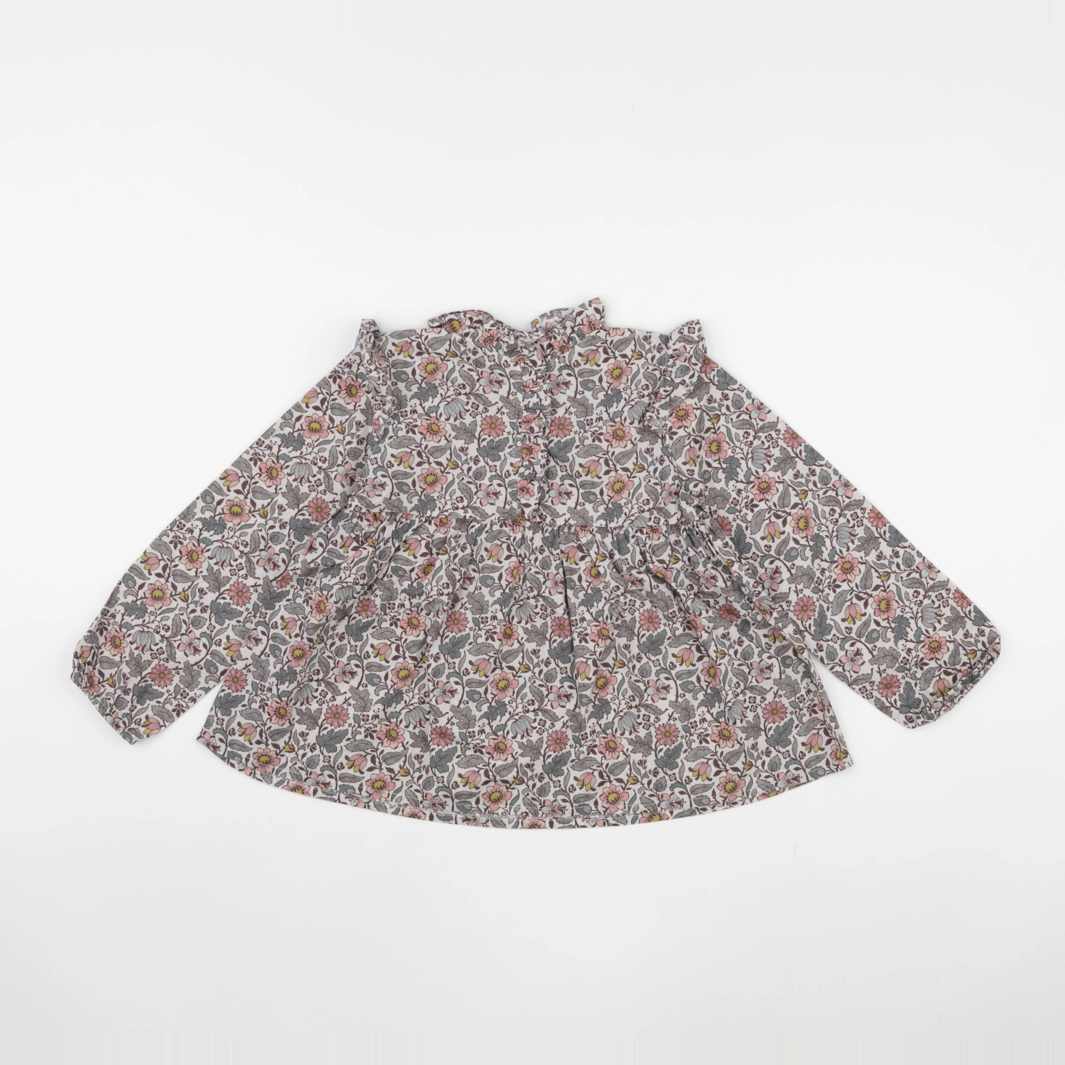 Bonton - blouse gris - 6 ans