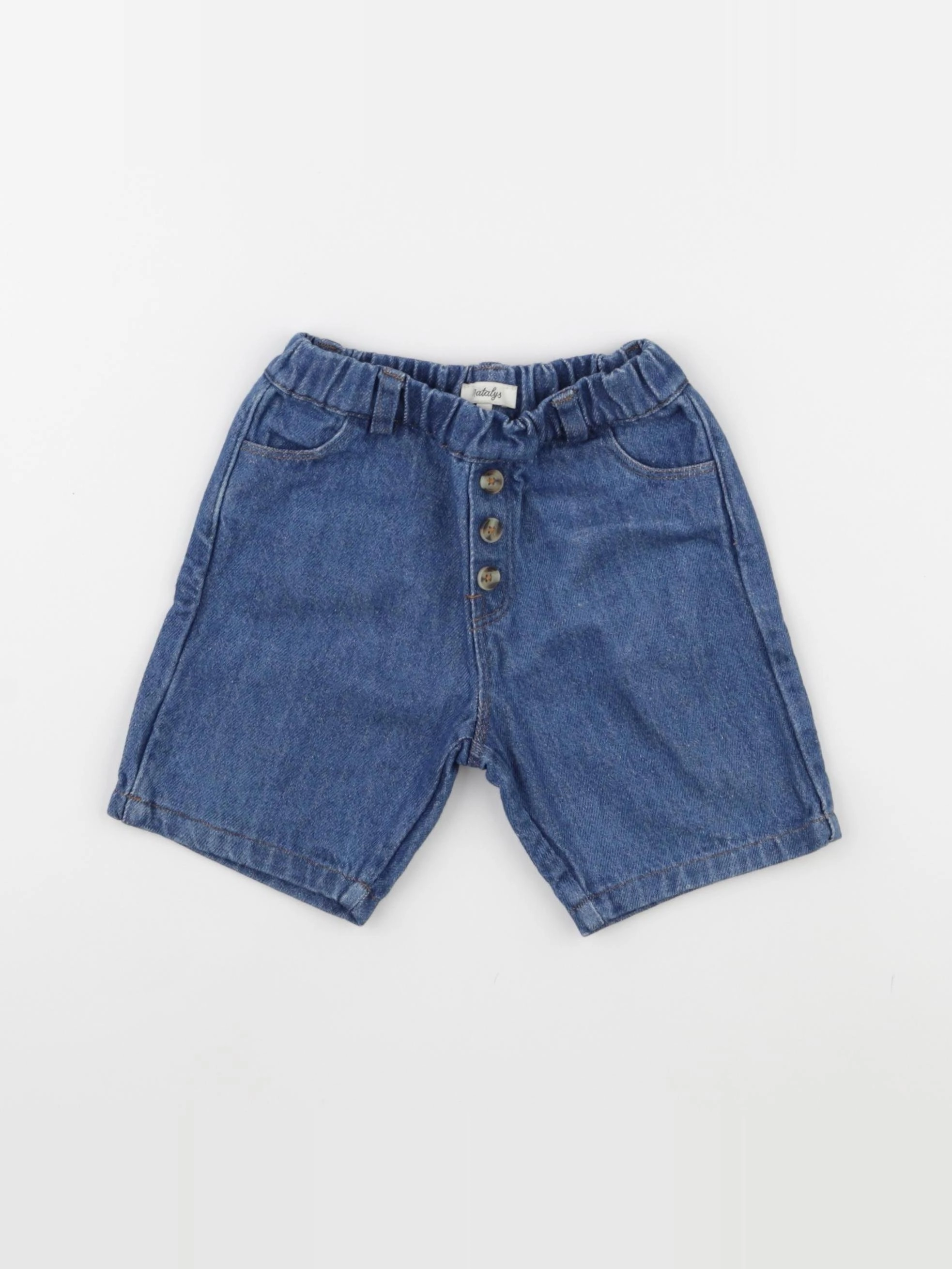 Natalys - short bleu - 18 mois