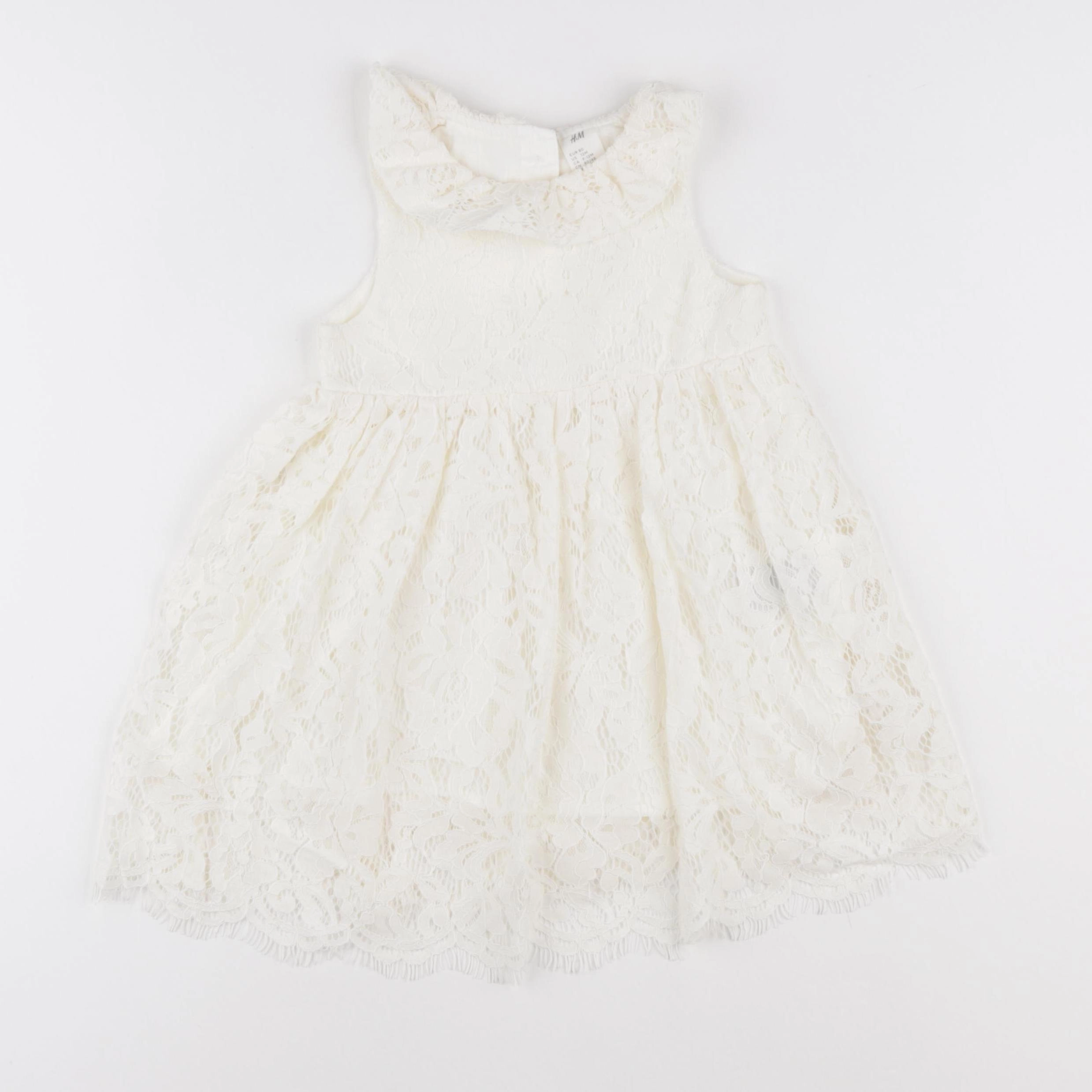 H&M - robe blanc - 12 mois