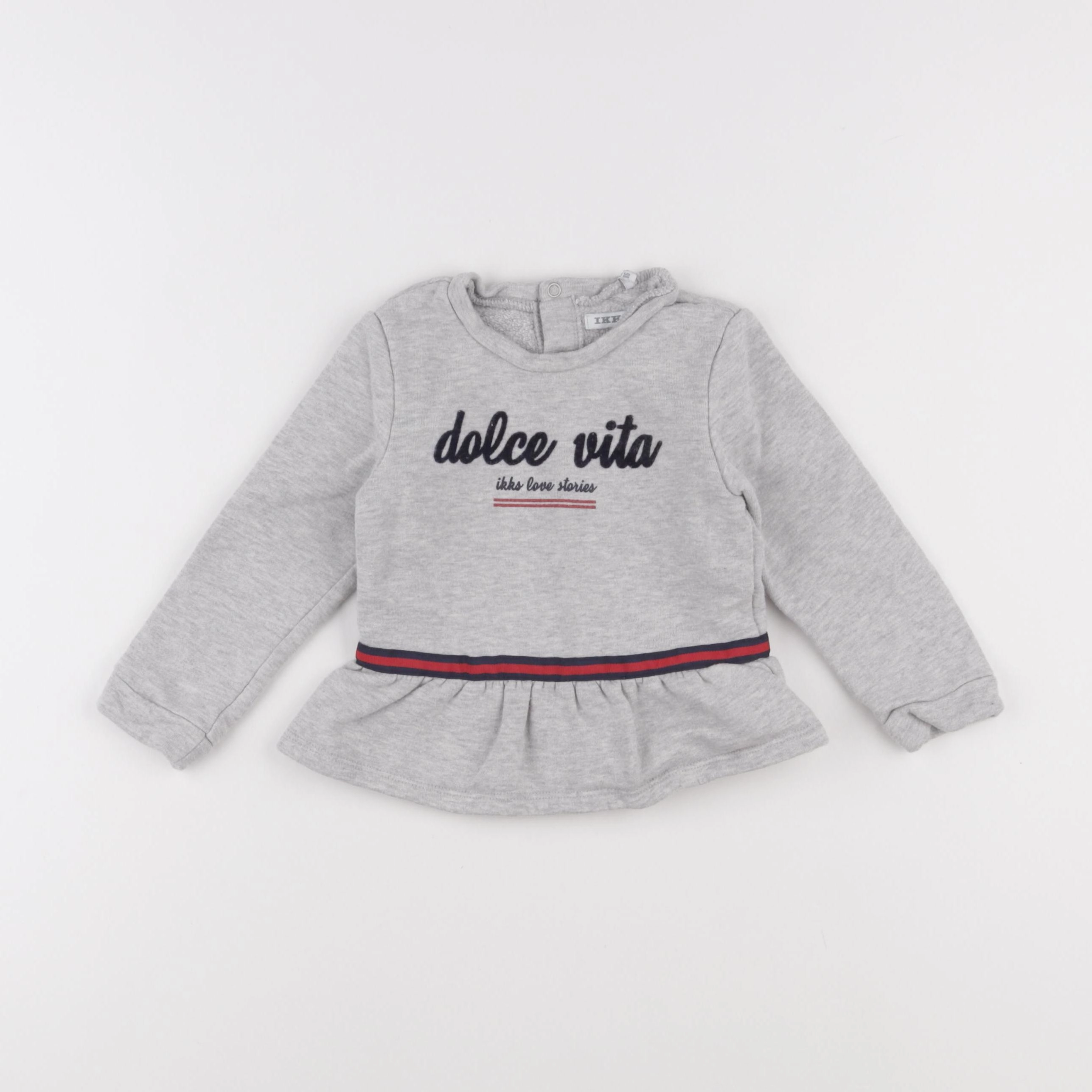 IKKS - sweat gris - 2 ans