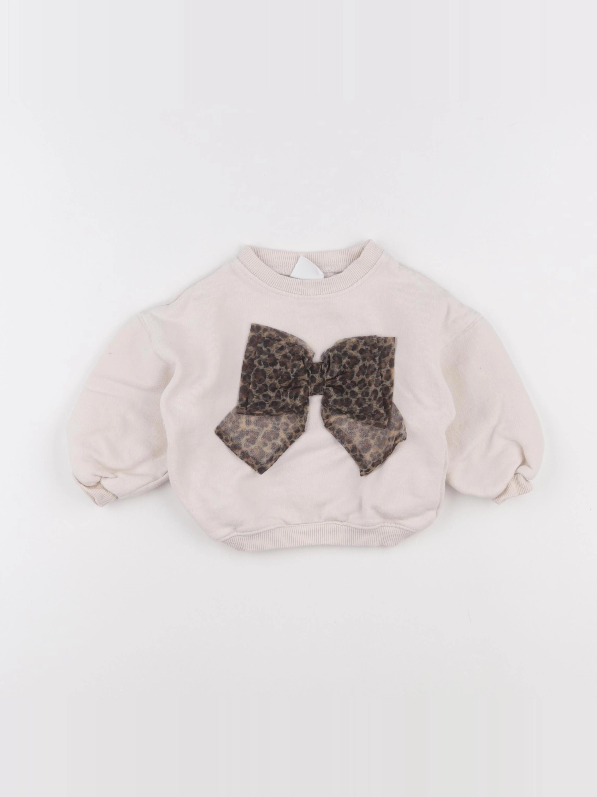 Zara - sweat beige - 12/18 mois