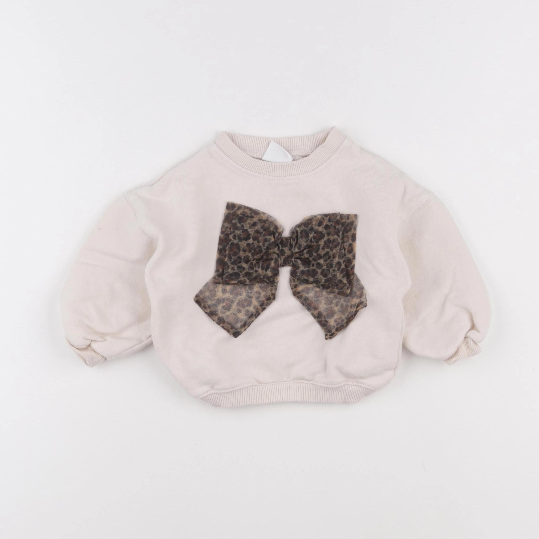 Zara - sweat beige - 12/18 mois