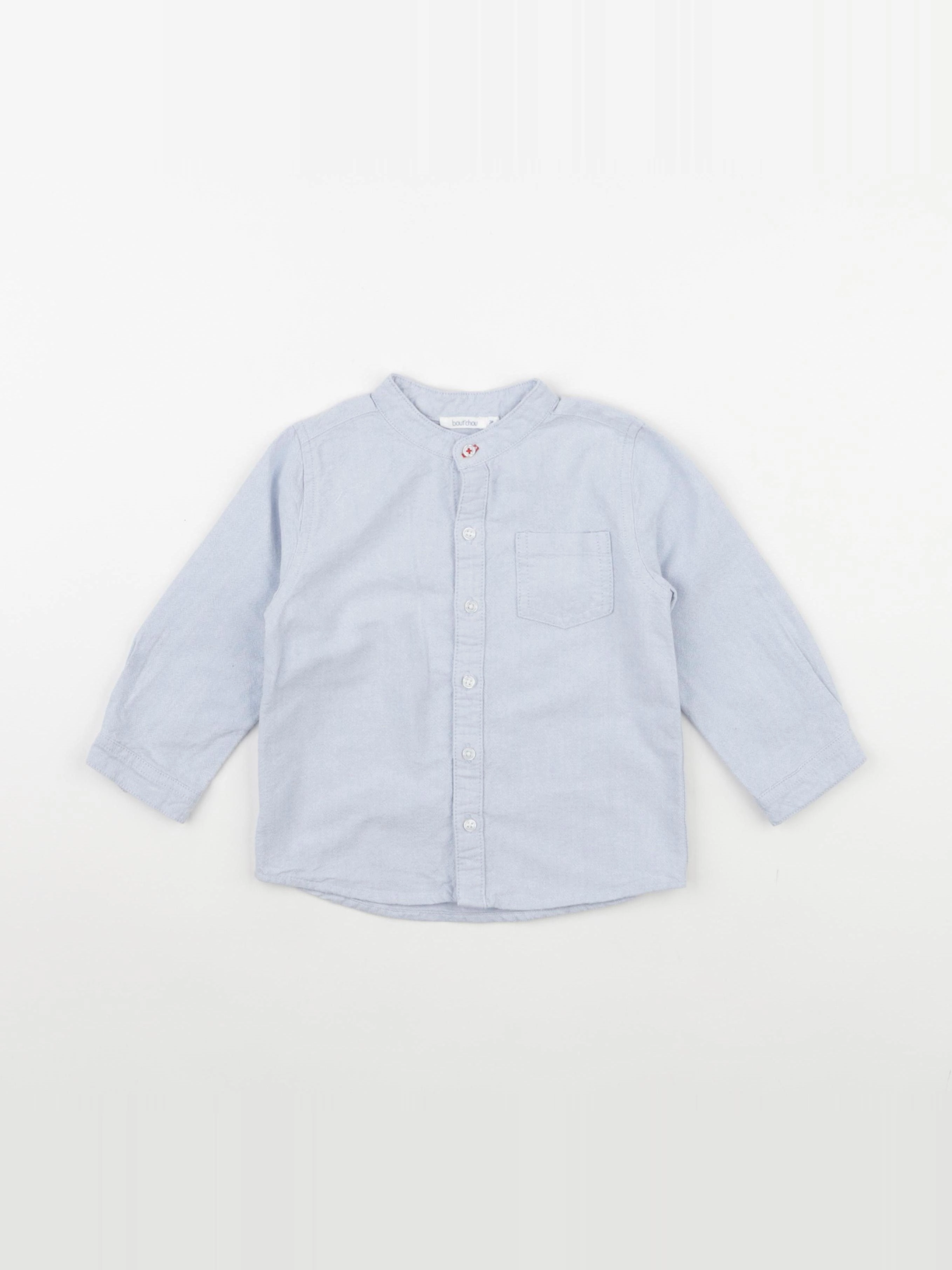 Boutchou - chemise bleu - 24 mois