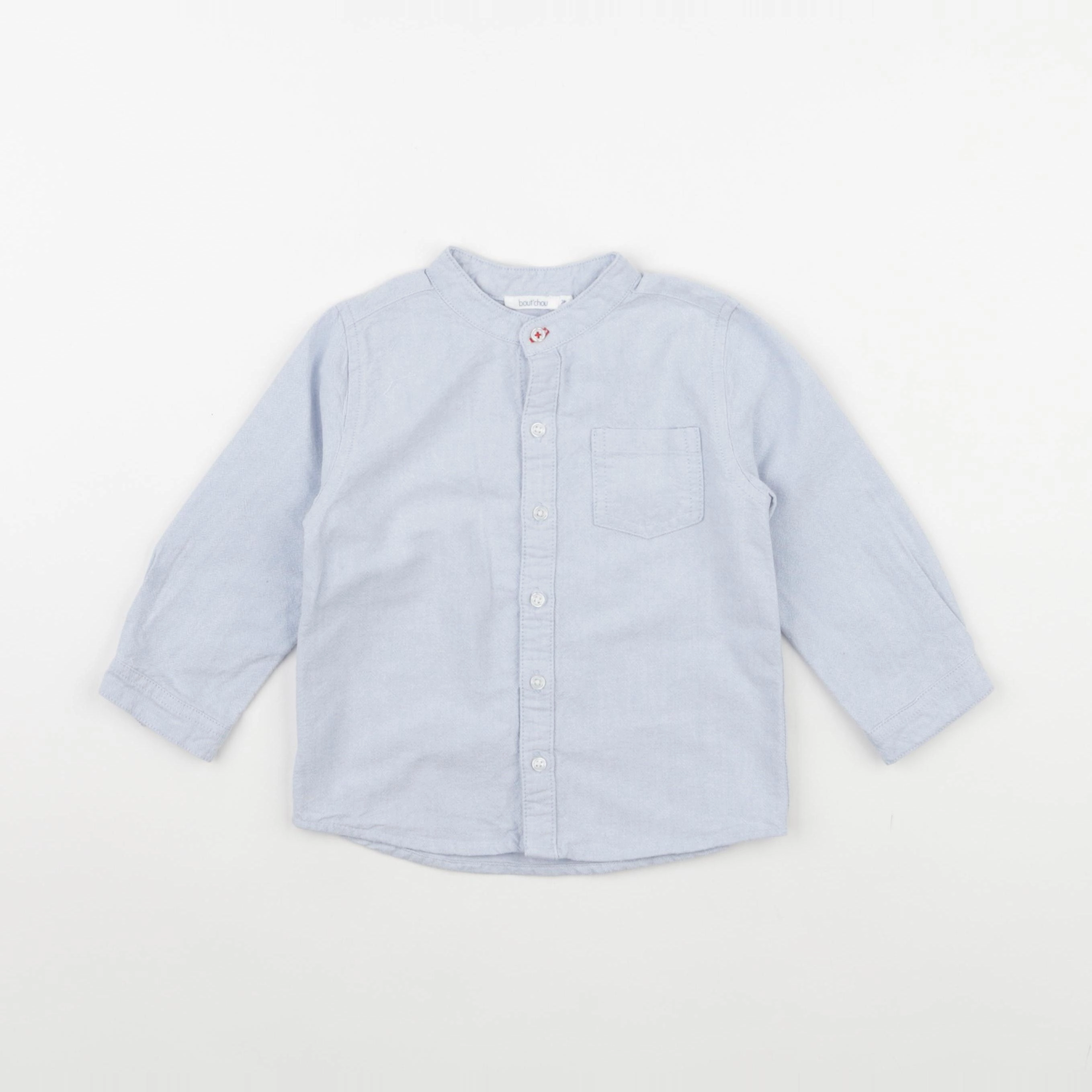 Boutchou - chemise bleu - 24 mois