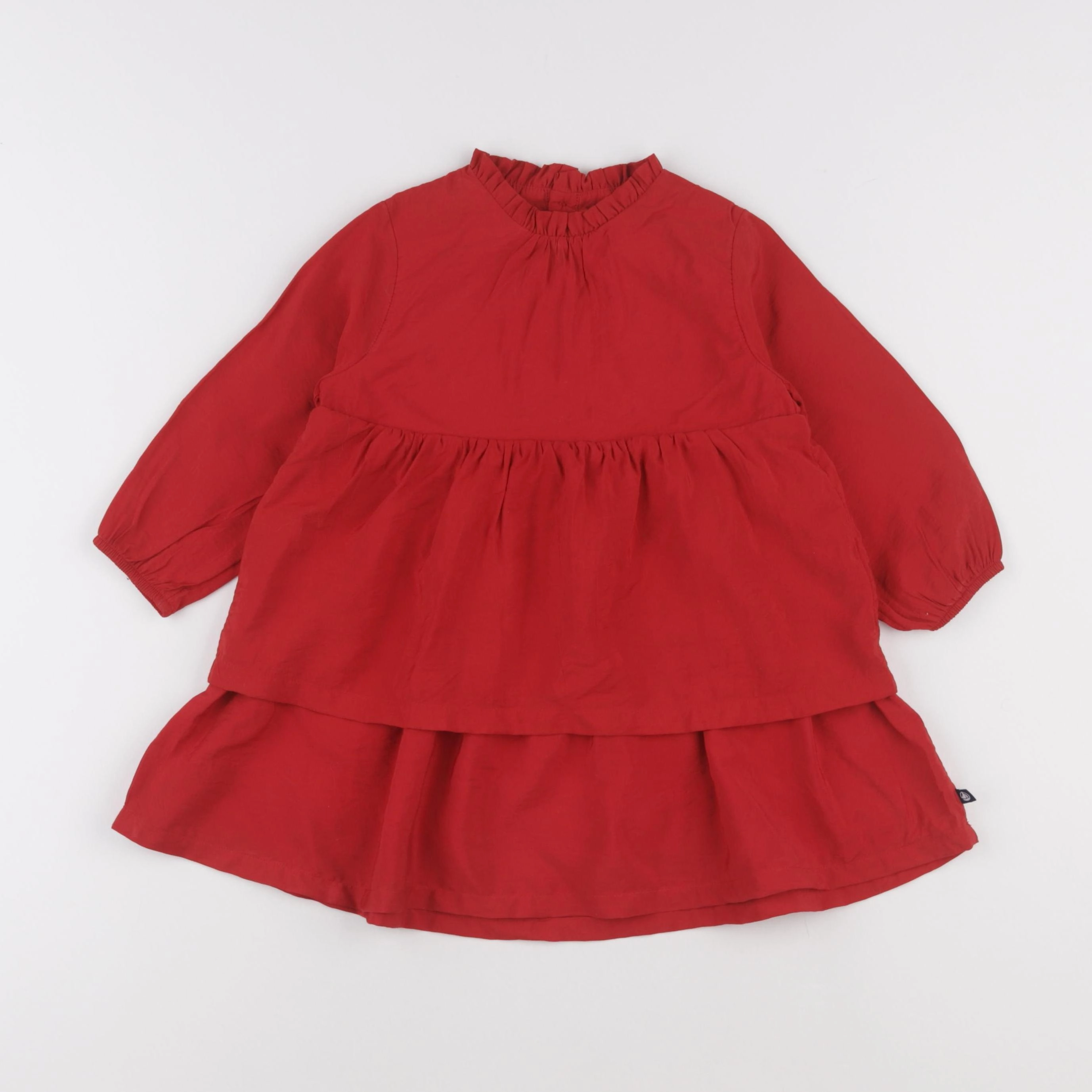 Petit Bateau - robe rouge - 24 mois