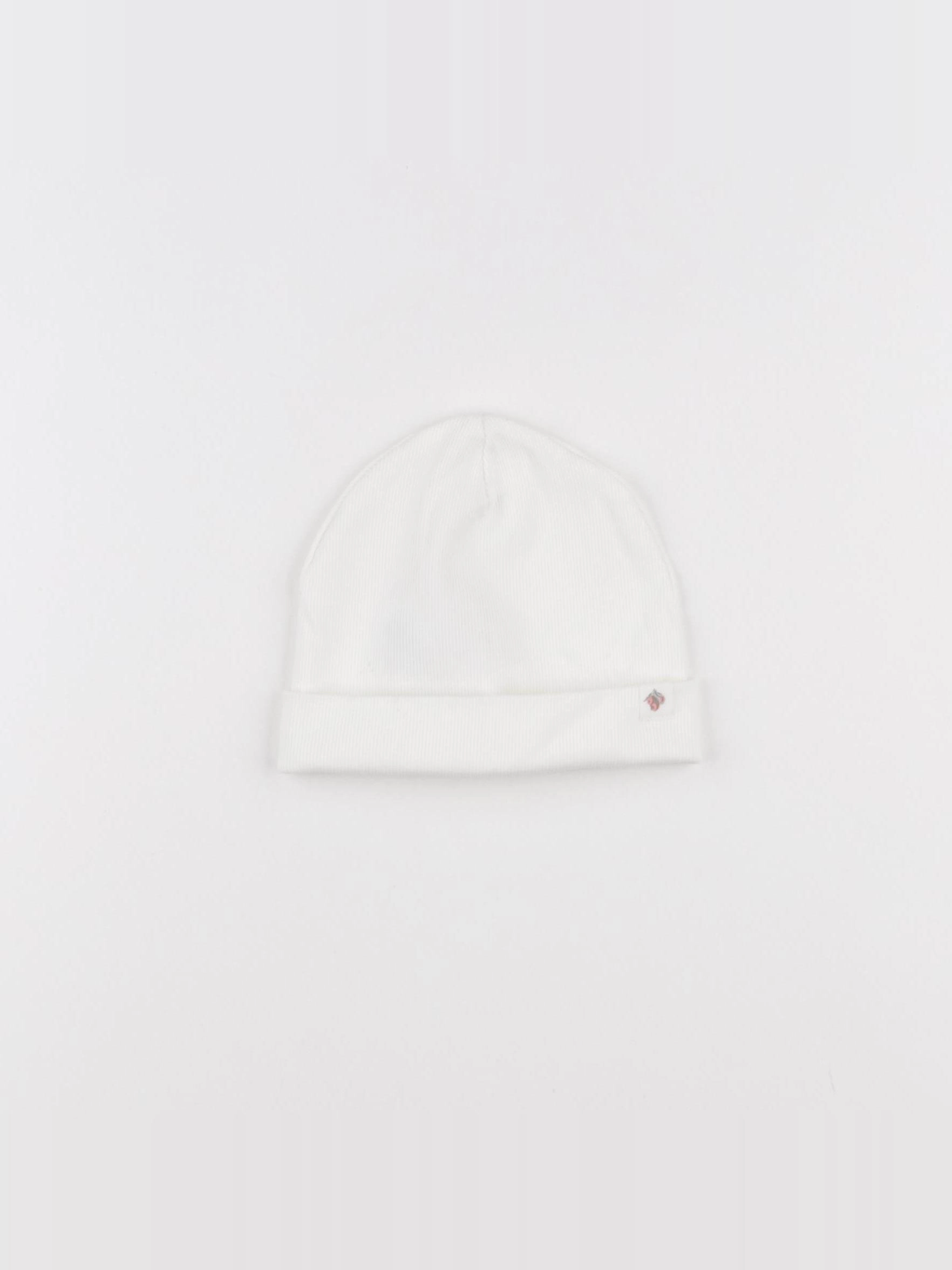 H&M - bonnet blanc - 9/12 mois