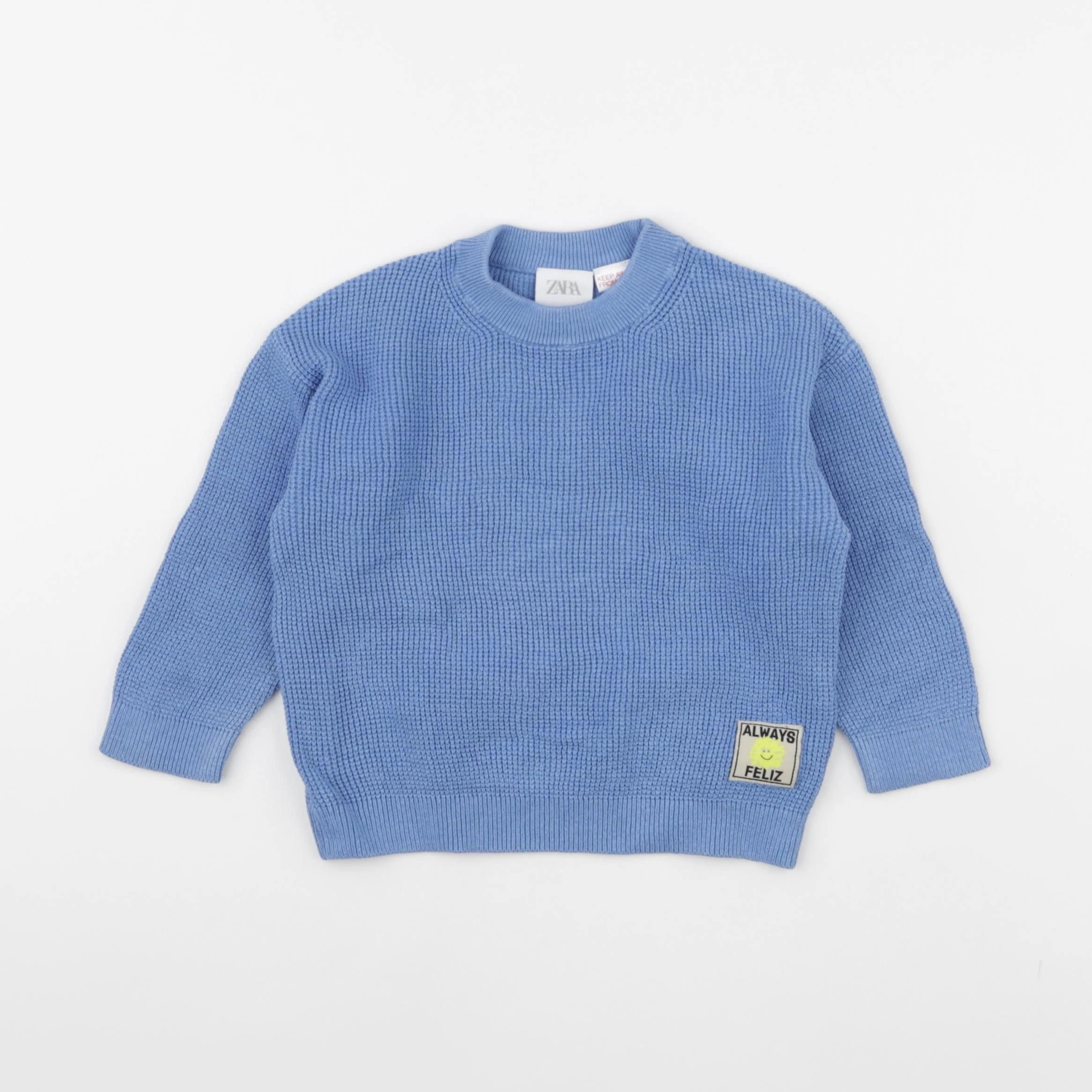 Zara - pull bleu - 18/24 mois