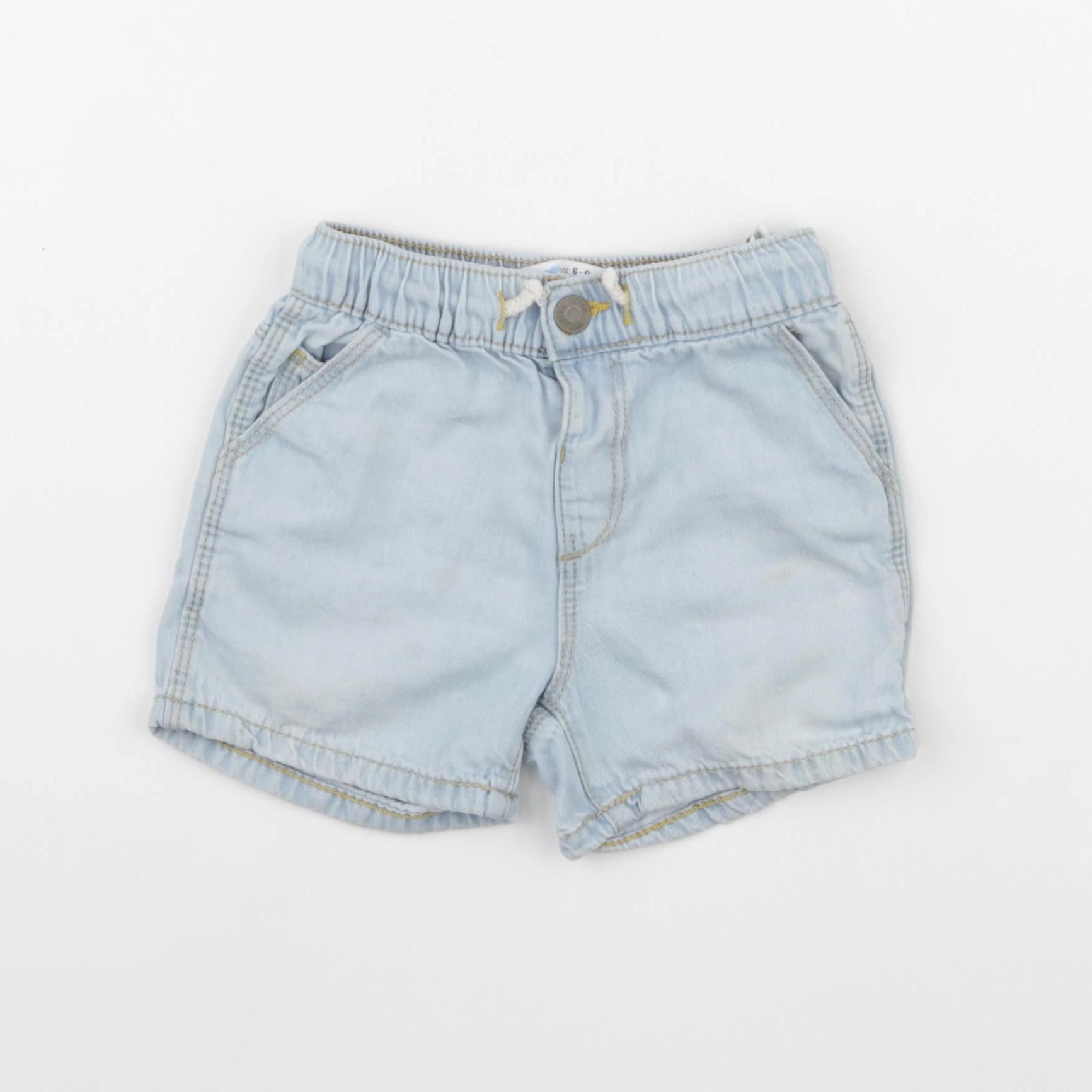 Zara - short bleu - 6/9 mois