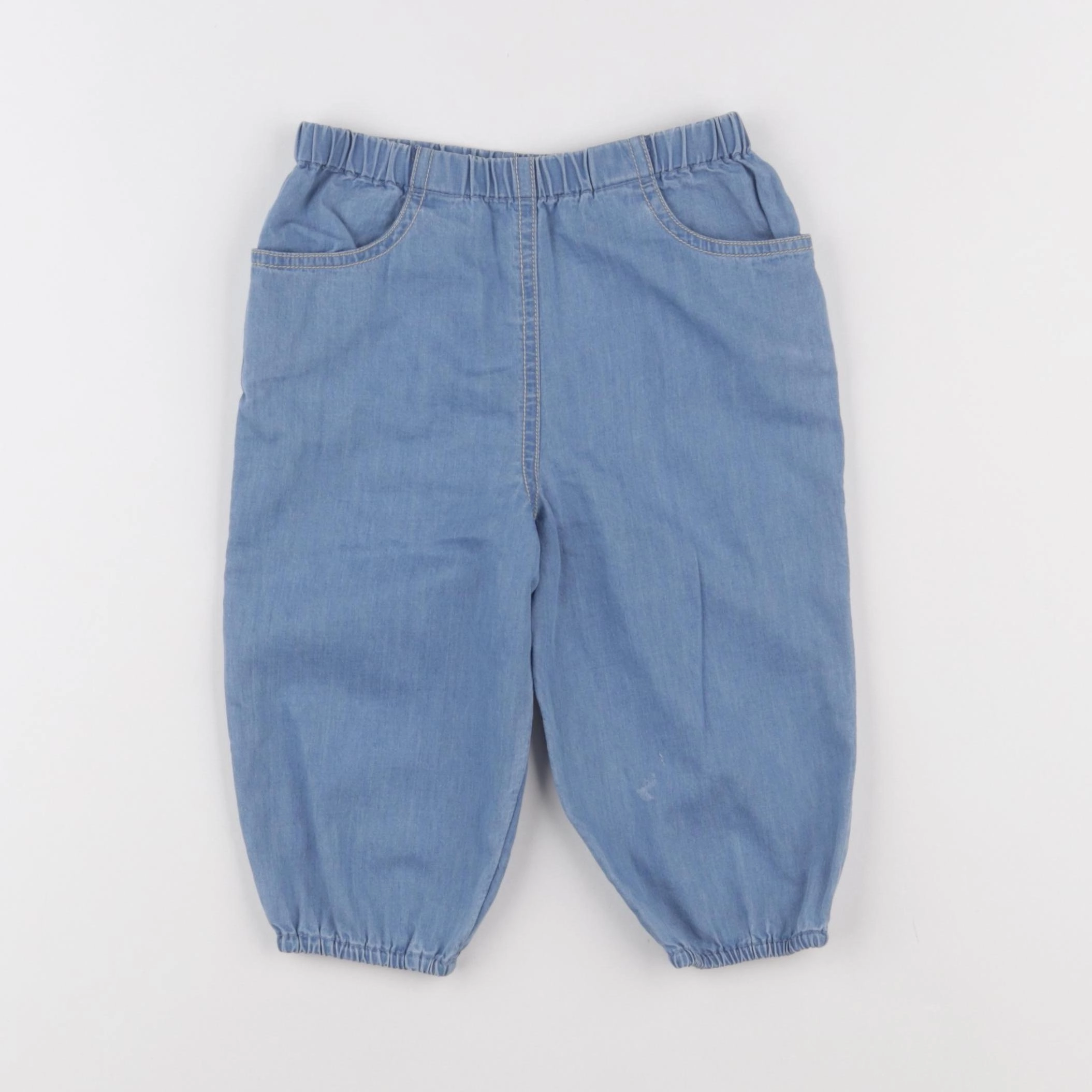 Boutchou - pantalon bleu - 12 mois