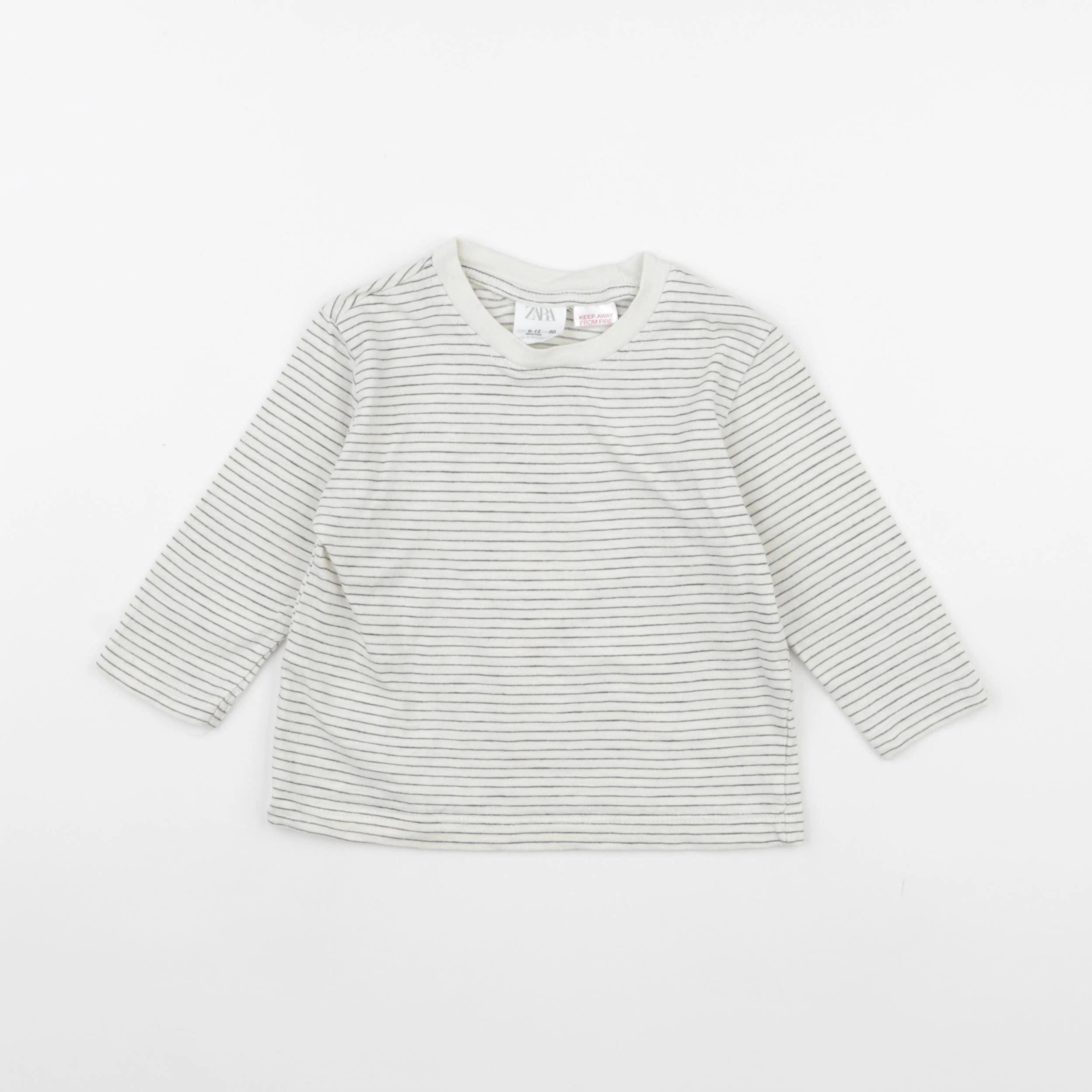 Zara - tee-shirt beige - 9/12 mois