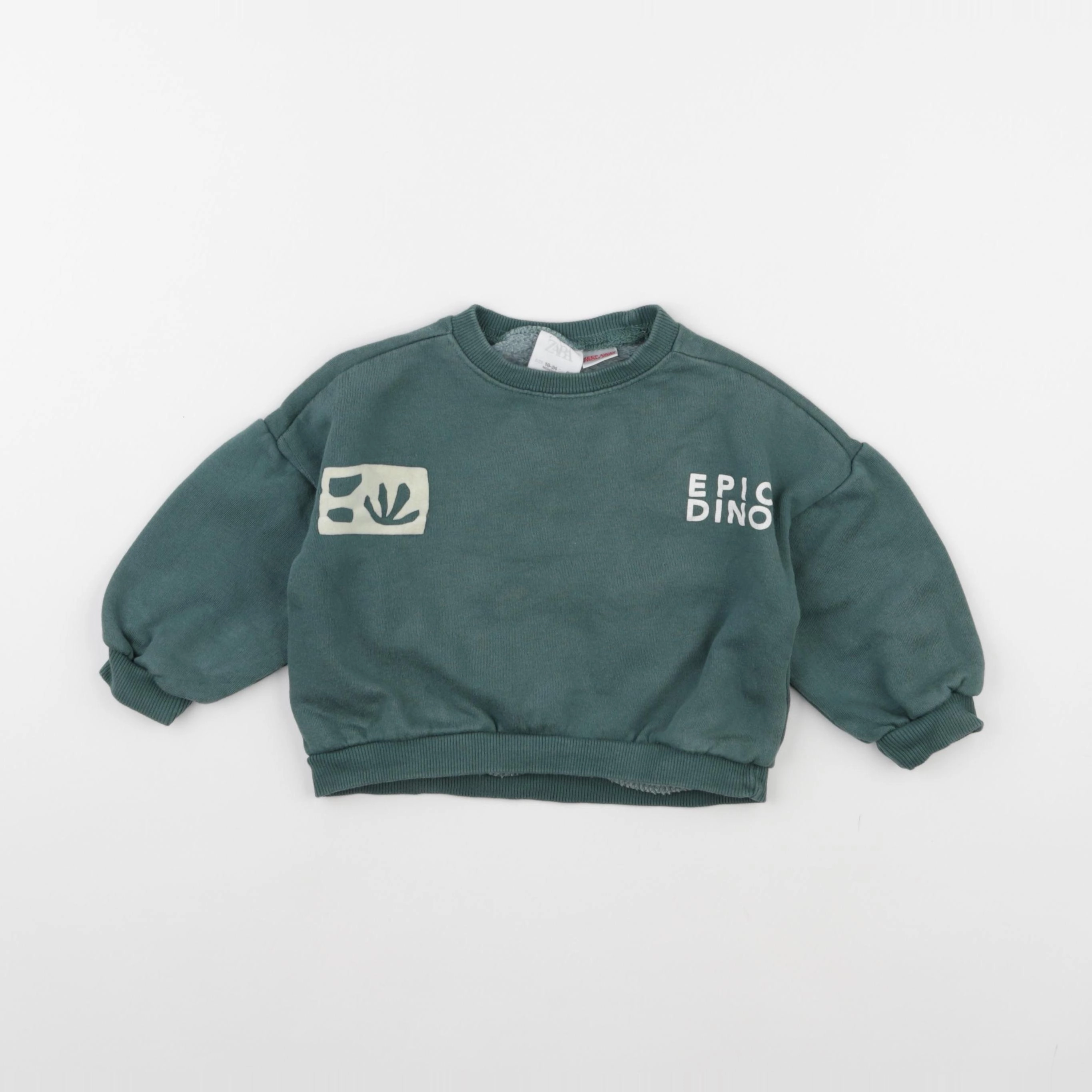 Petit Bateau - sweat imprimé au dos bleu - 18/24 mois