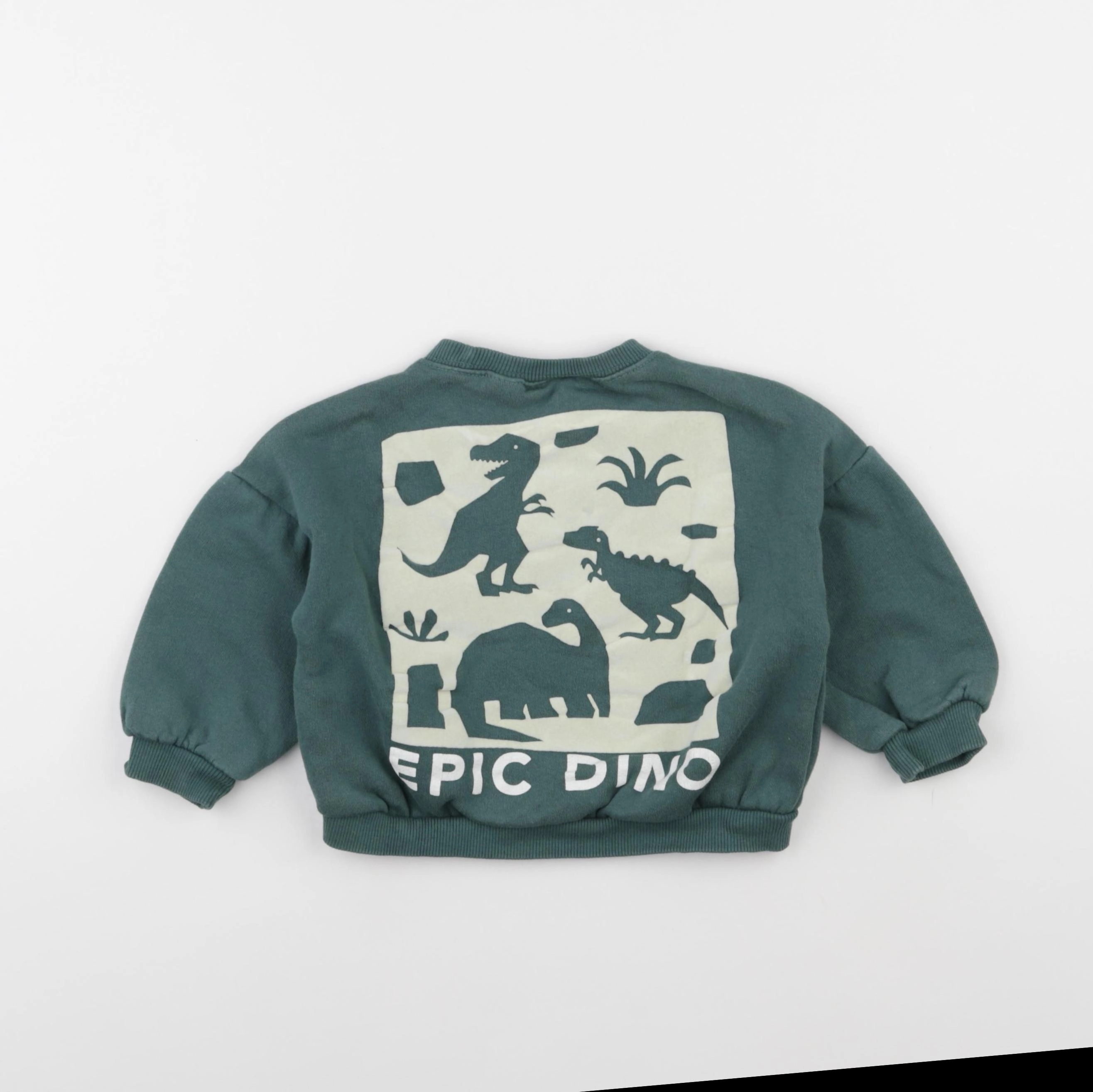 Petit Bateau - sweat imprimé au dos bleu - 18/24 mois