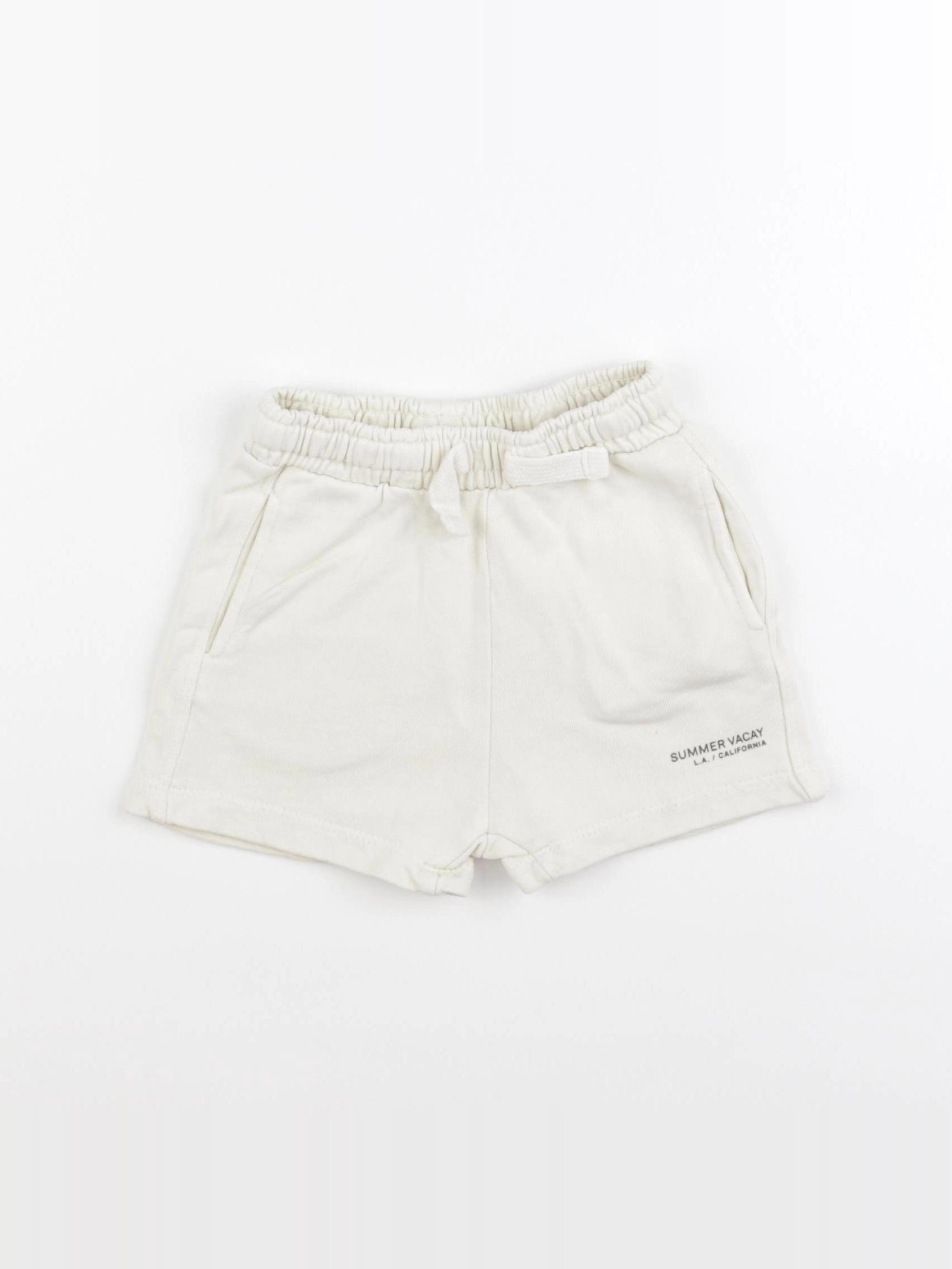 Zara - short beige - 12/18 mois