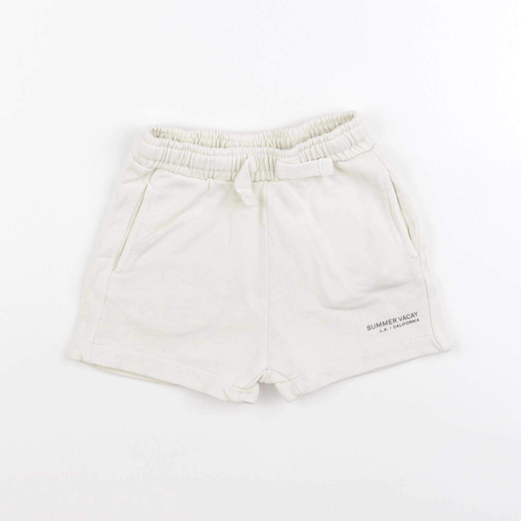 Zara - short beige - 12/18 mois