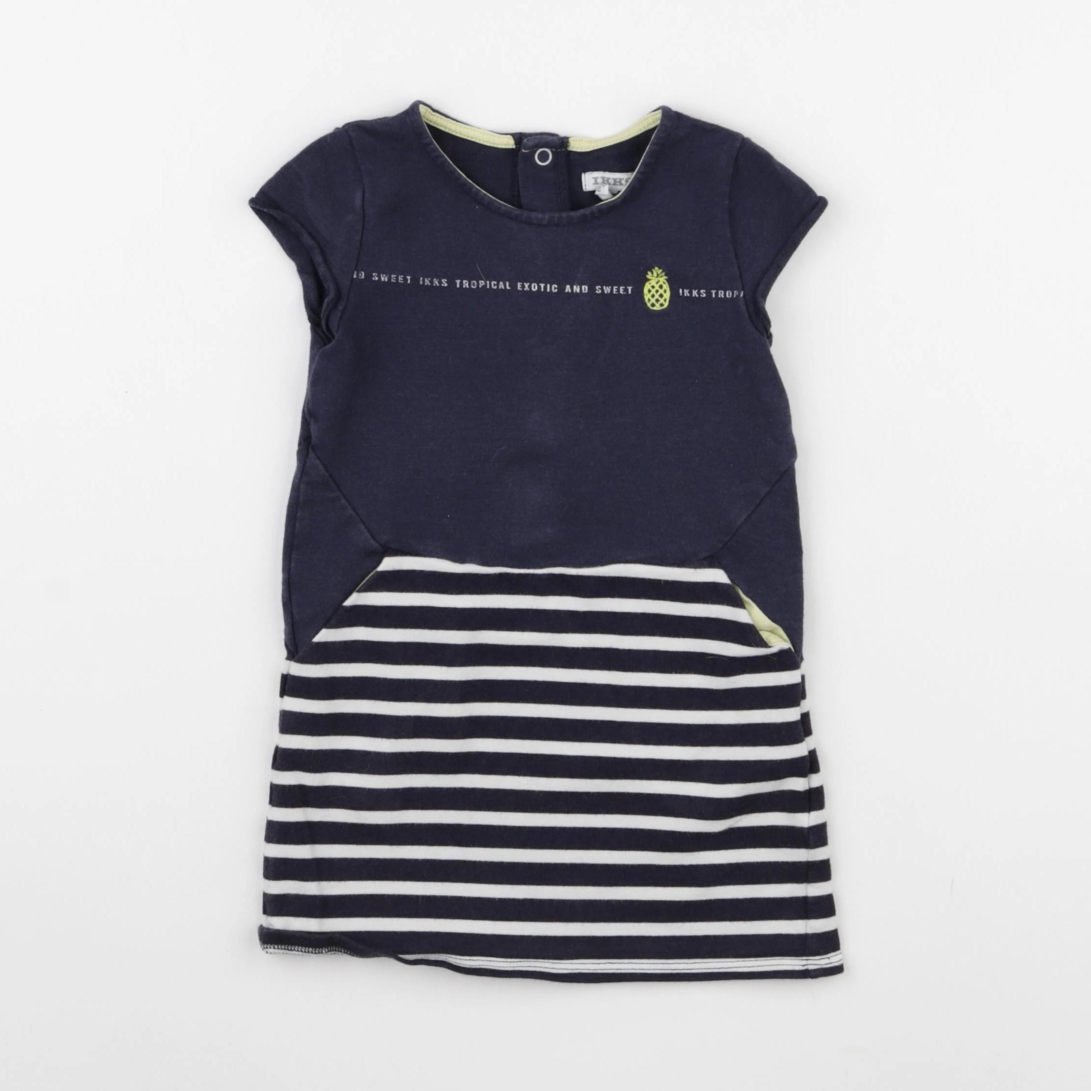 IKKS - robe bleu - 2 ans