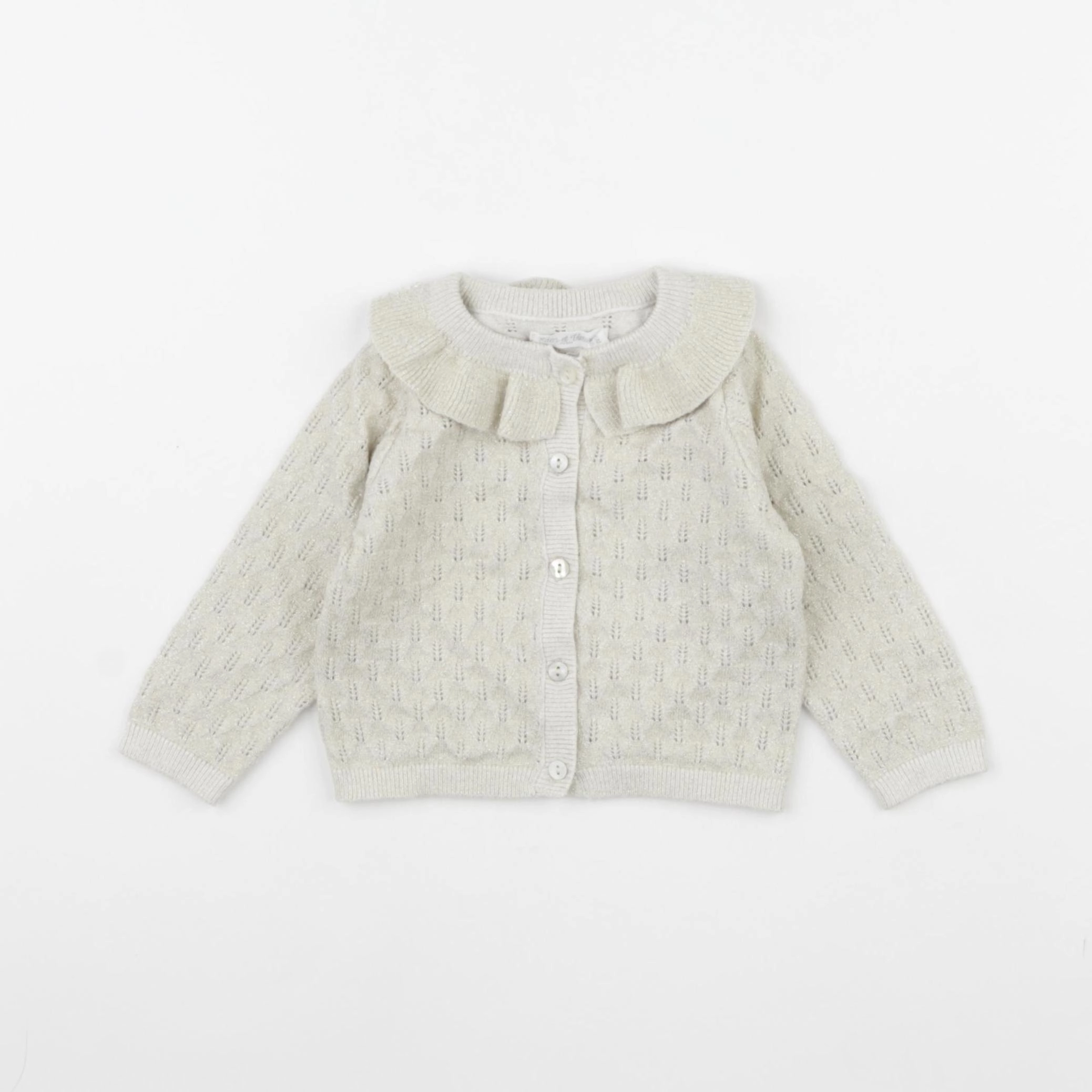 Eden & Victor - gilet or - 6 mois