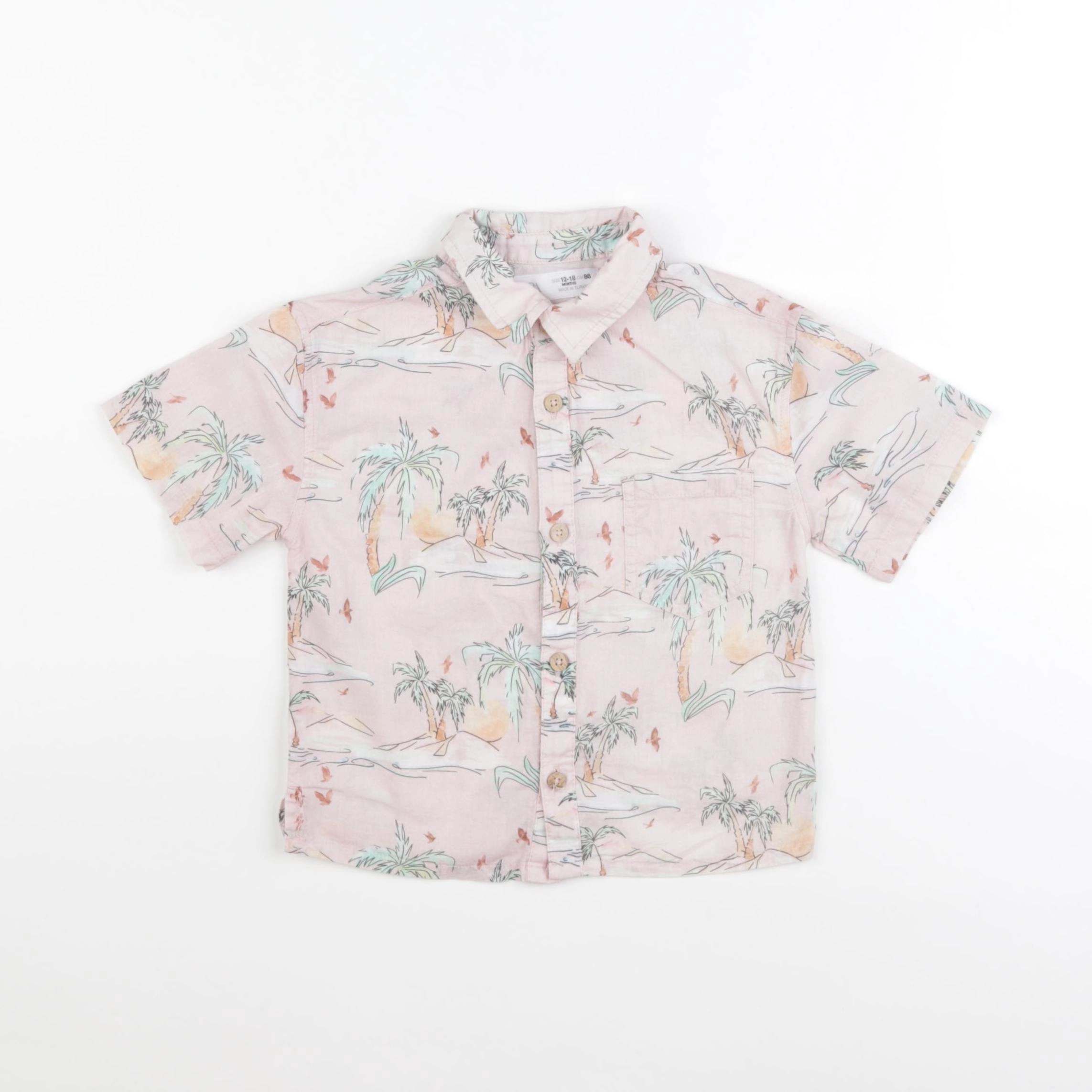 Zara - chemise multicolore - 12/18 mois