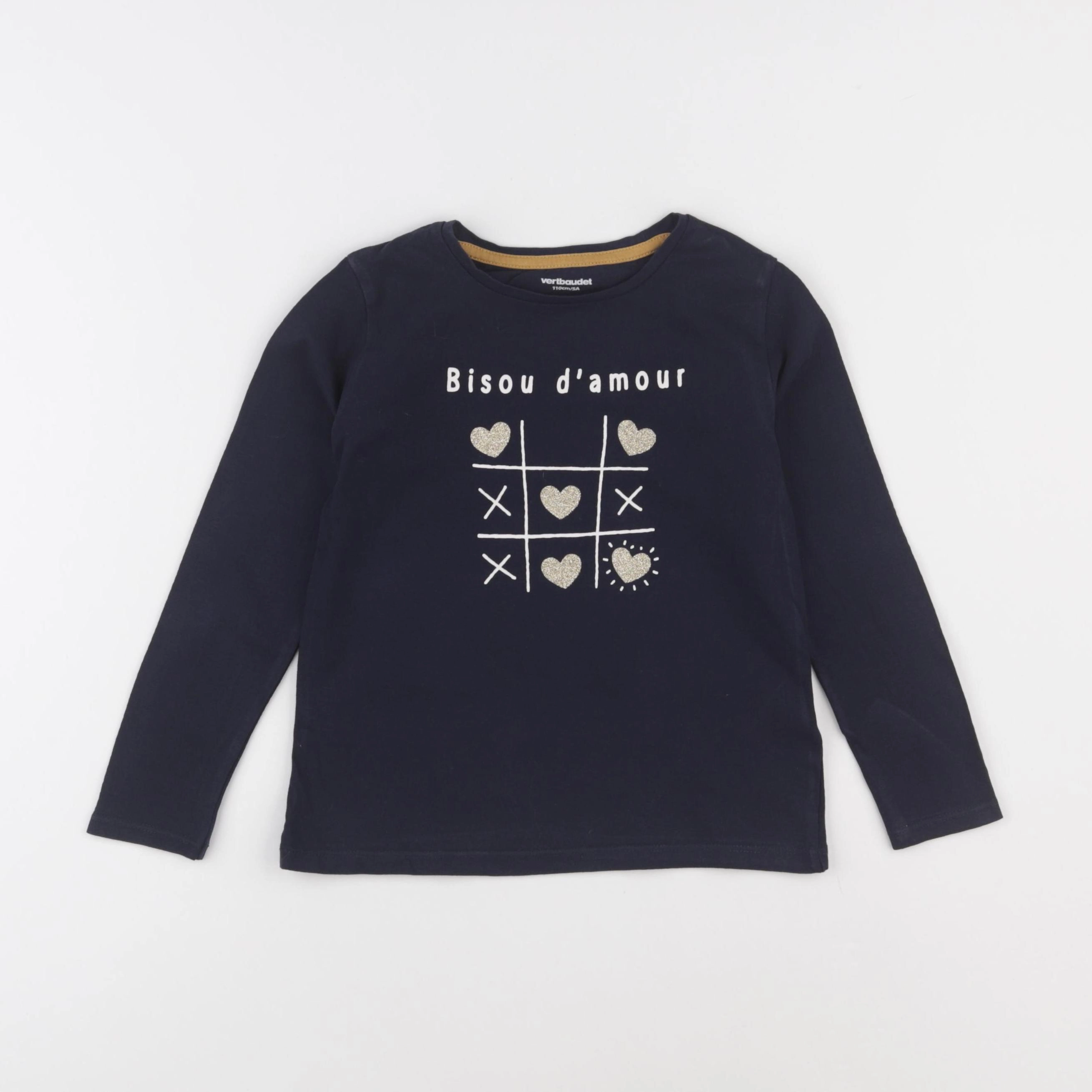 Vertbaudet - tee-shirt bleu - 5 ans