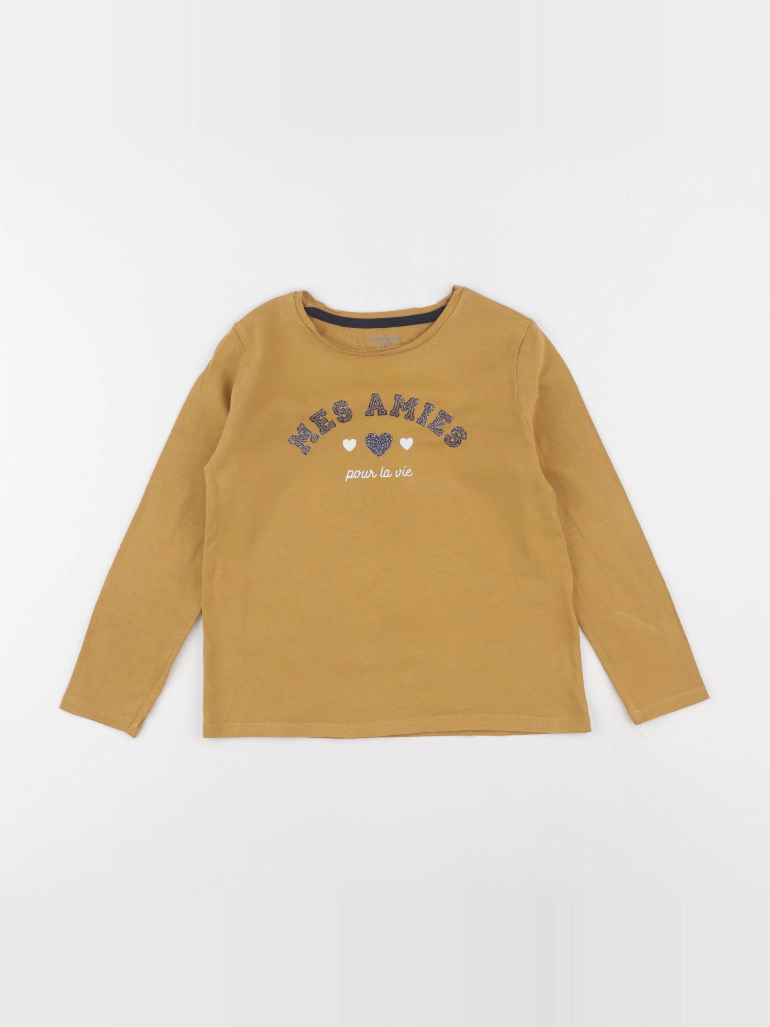 Vertbaudet - tee-shirt jaune - 5 ans