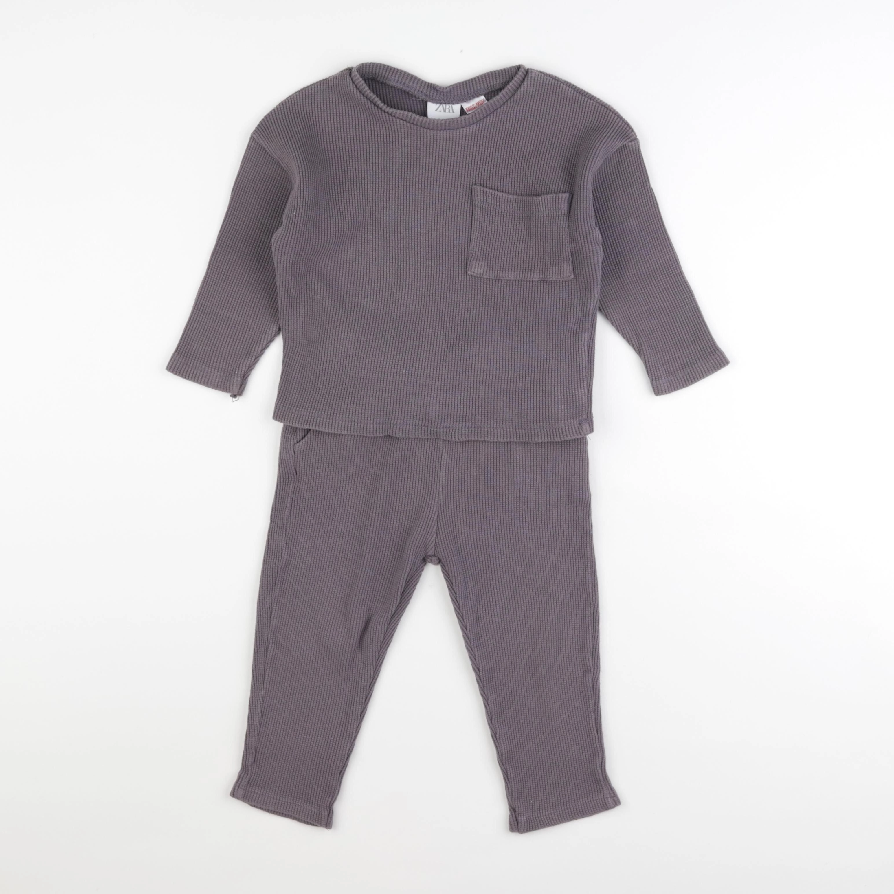 Zara - ensemble marron - 2/3 ans