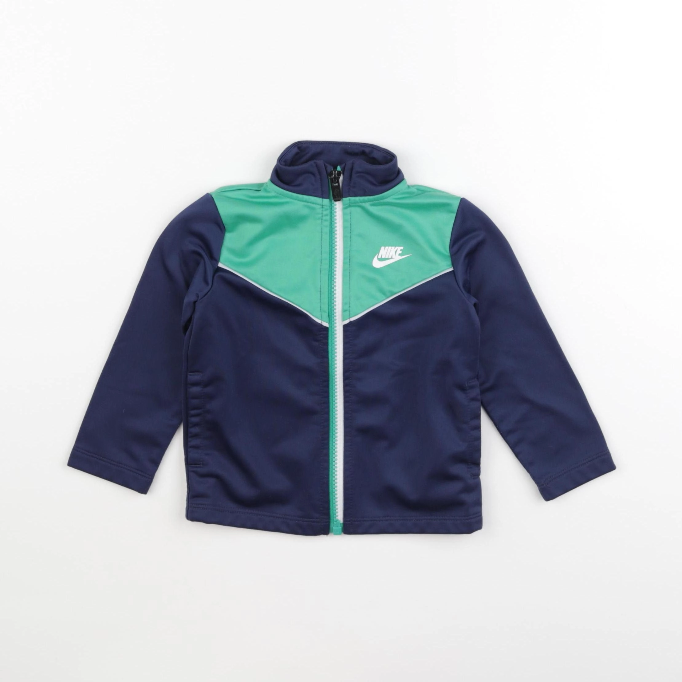 Nike - sweat bleu, vert - 18 mois
