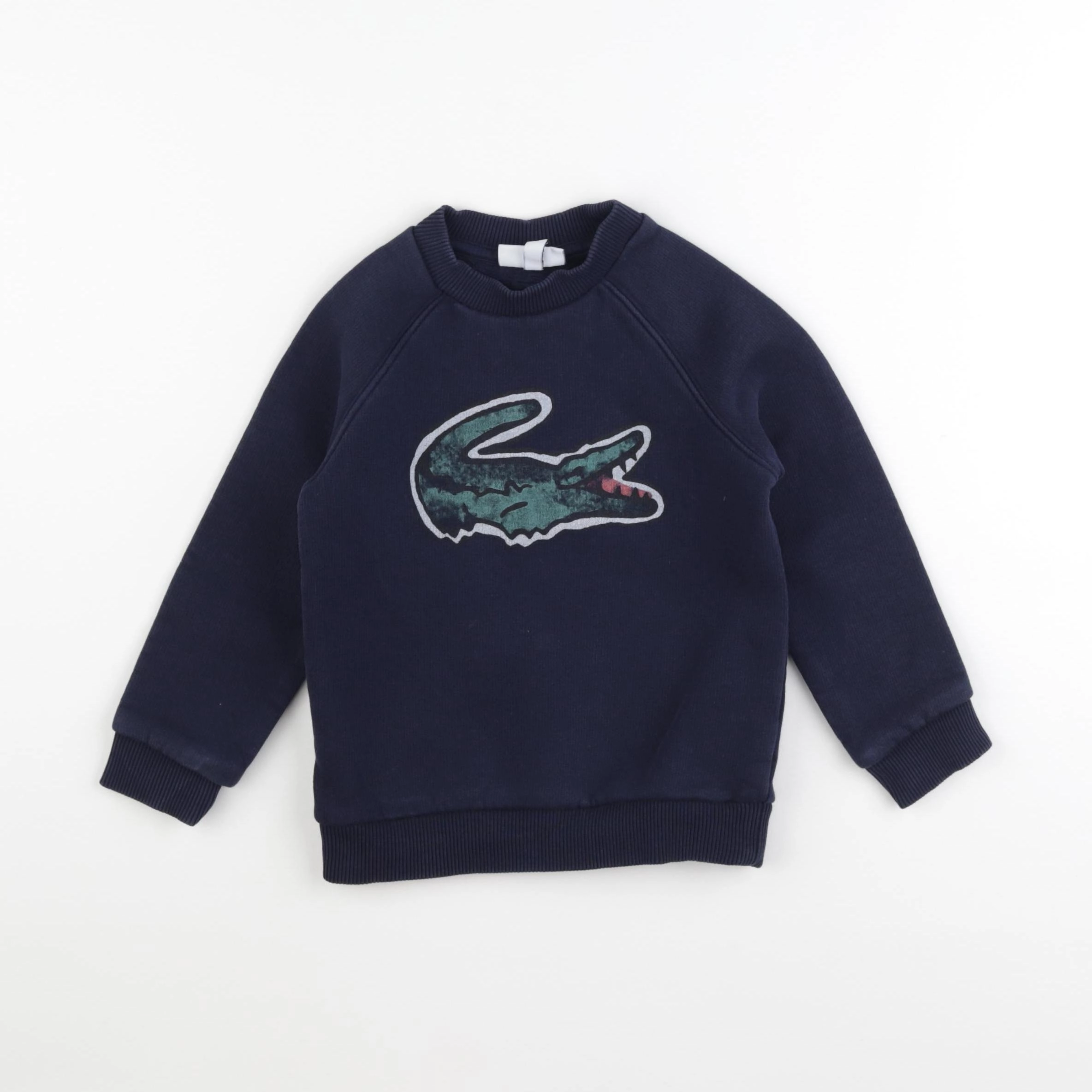 Lacoste - sweat bleu - 2 ans