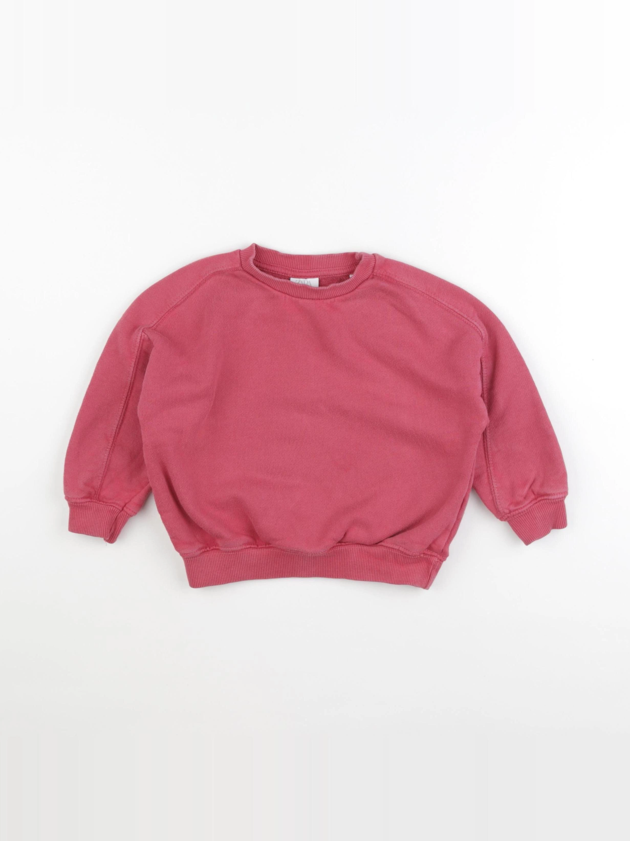 Zara - sweat rose - 18/24 mois