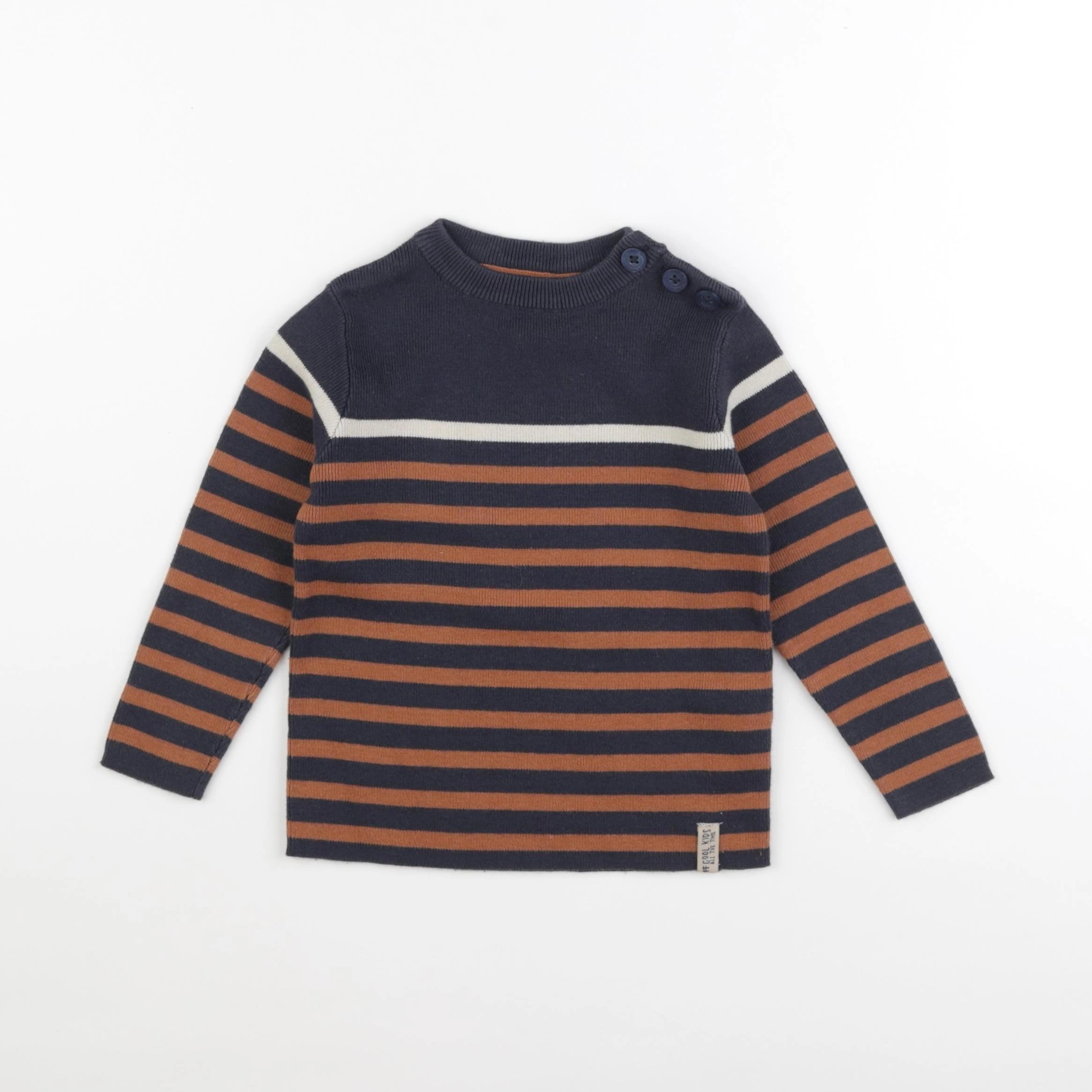 Vertbaudet - pull bleu - 3 ans