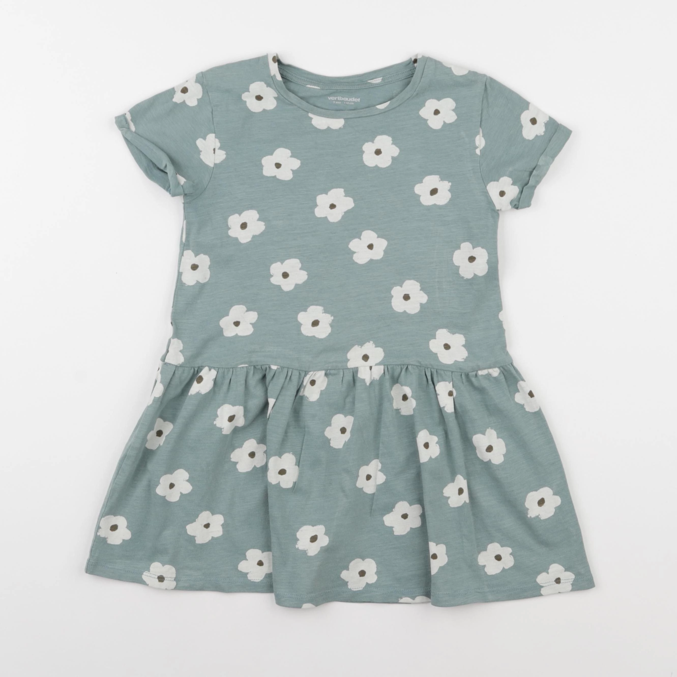 Vertbaudet - robe vert - 5 ans